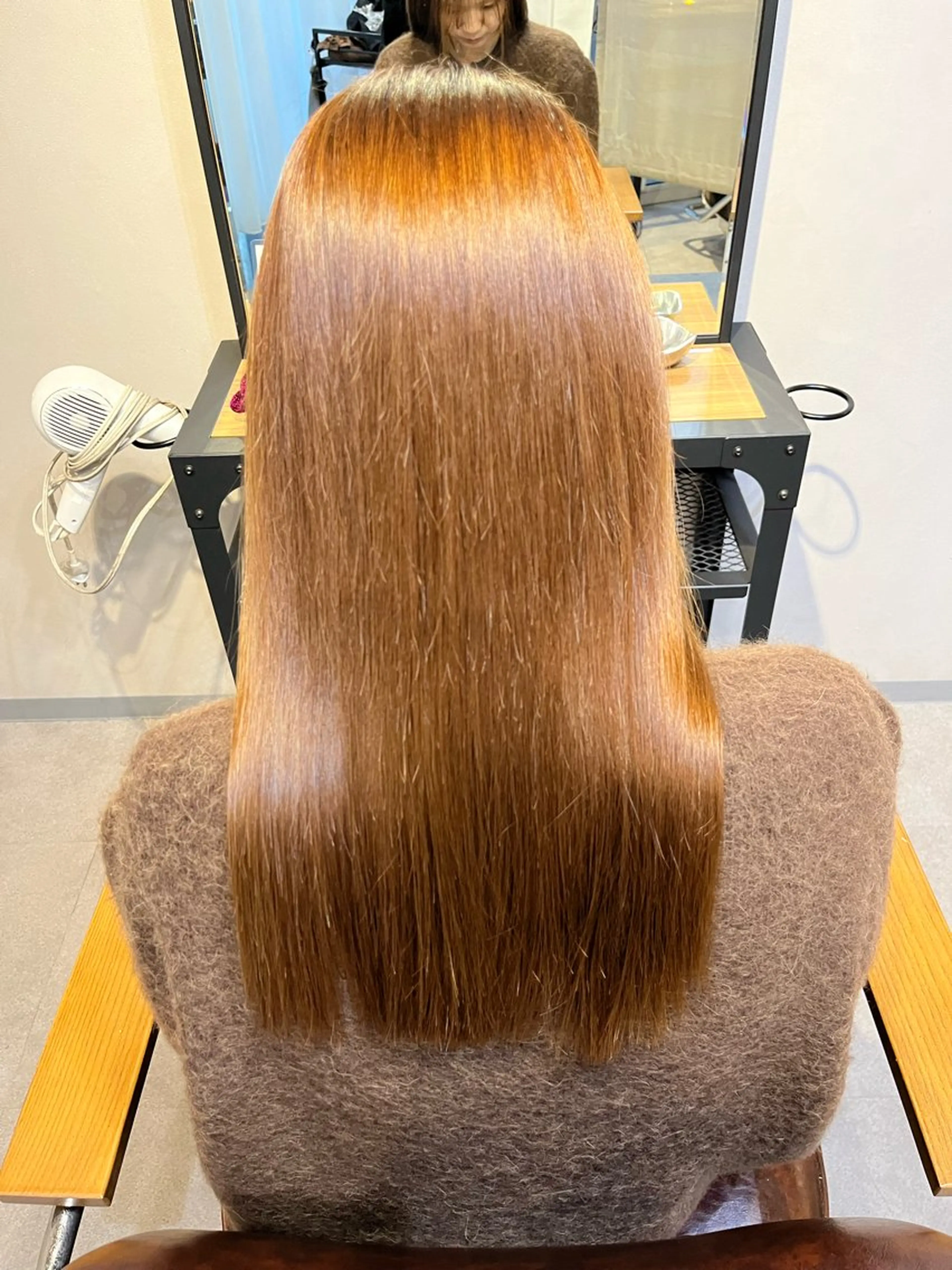 ロング 縮毛矯正 縮毛矯正 number所属・大橋 瑞紀のヘアスタイル