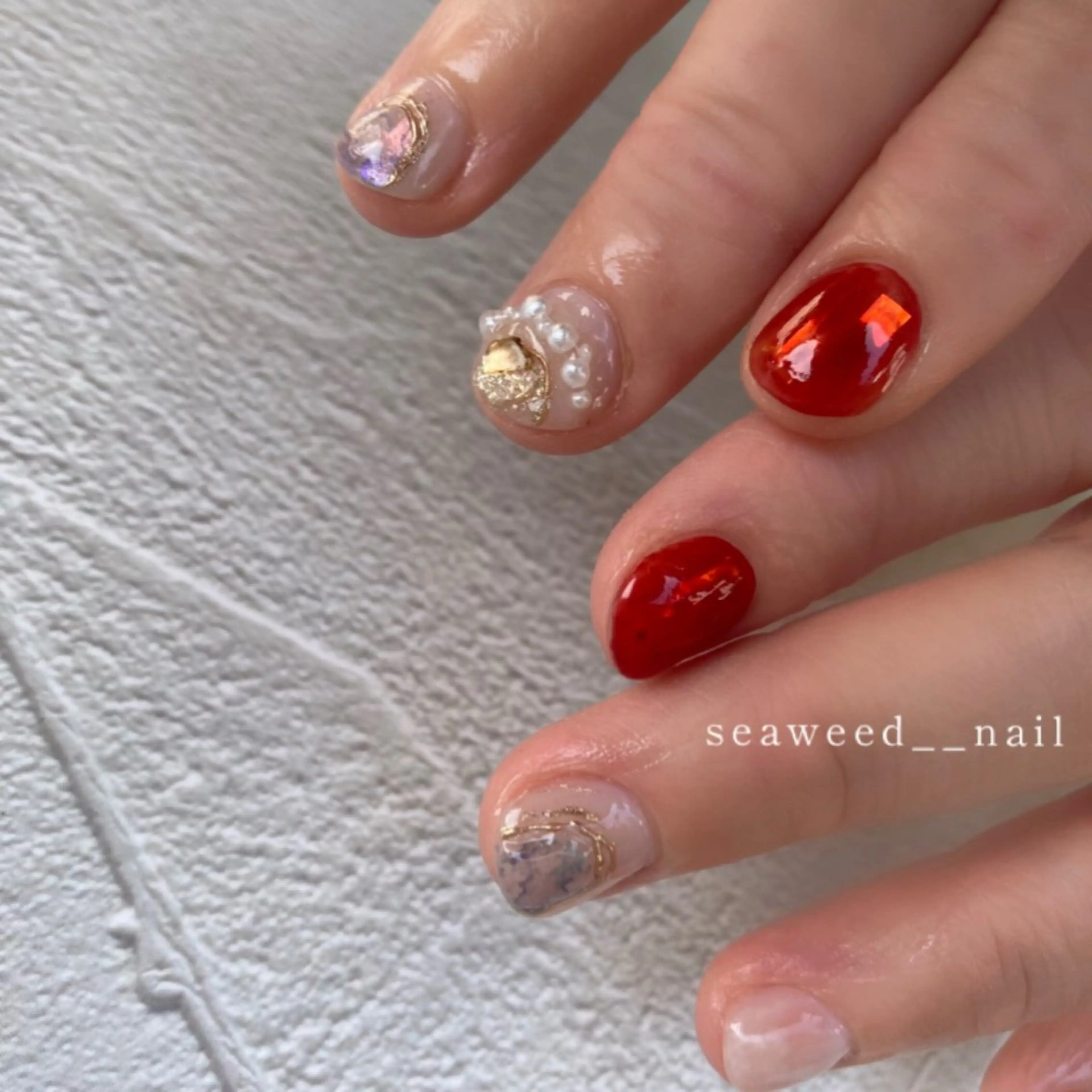 ネイル ハンドネイル seaweed nailのネイルデザイン