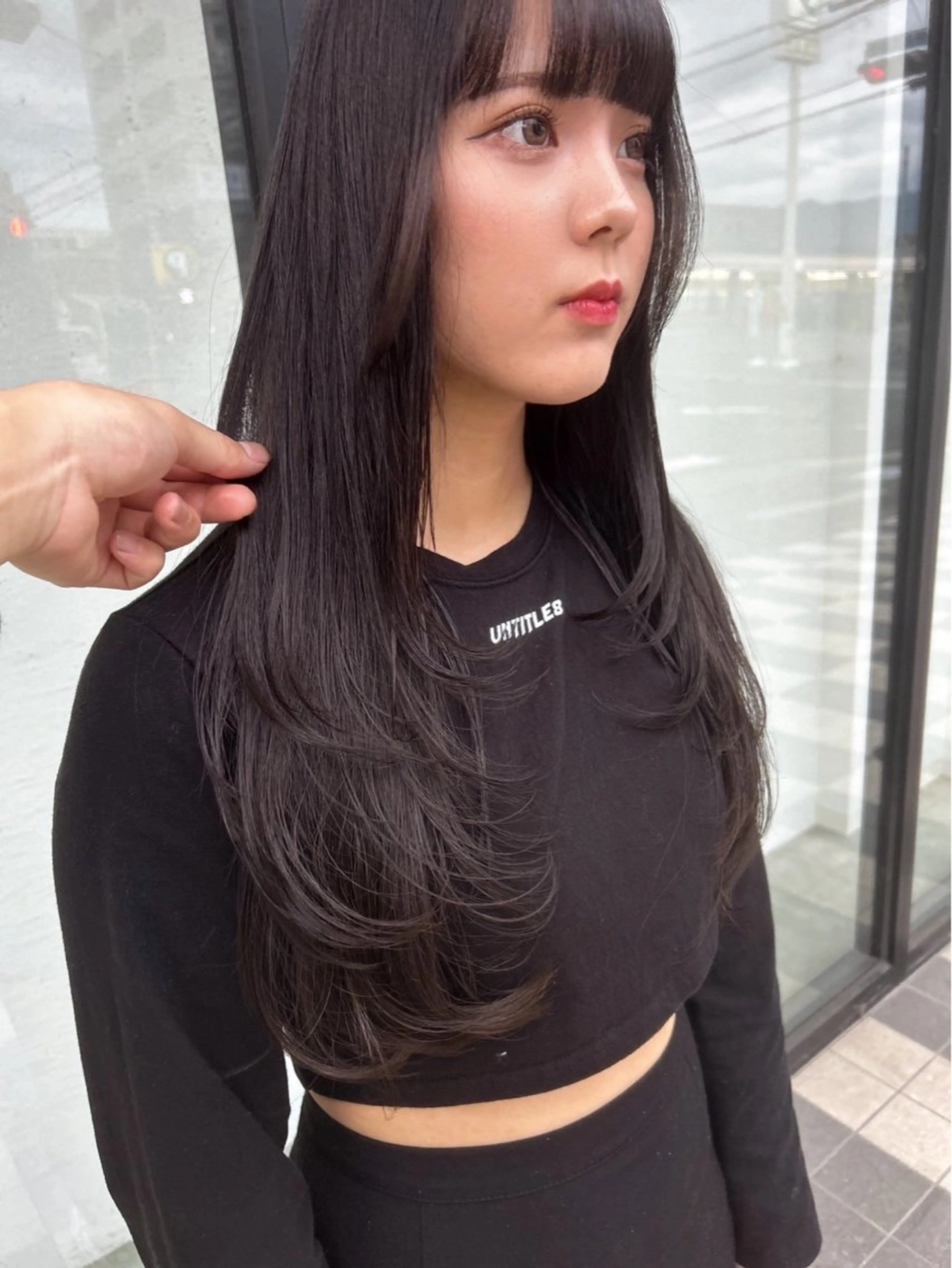 ロング レイヤーカット 髪質改善/艶感カラー 中村吉平のヘアスタイル