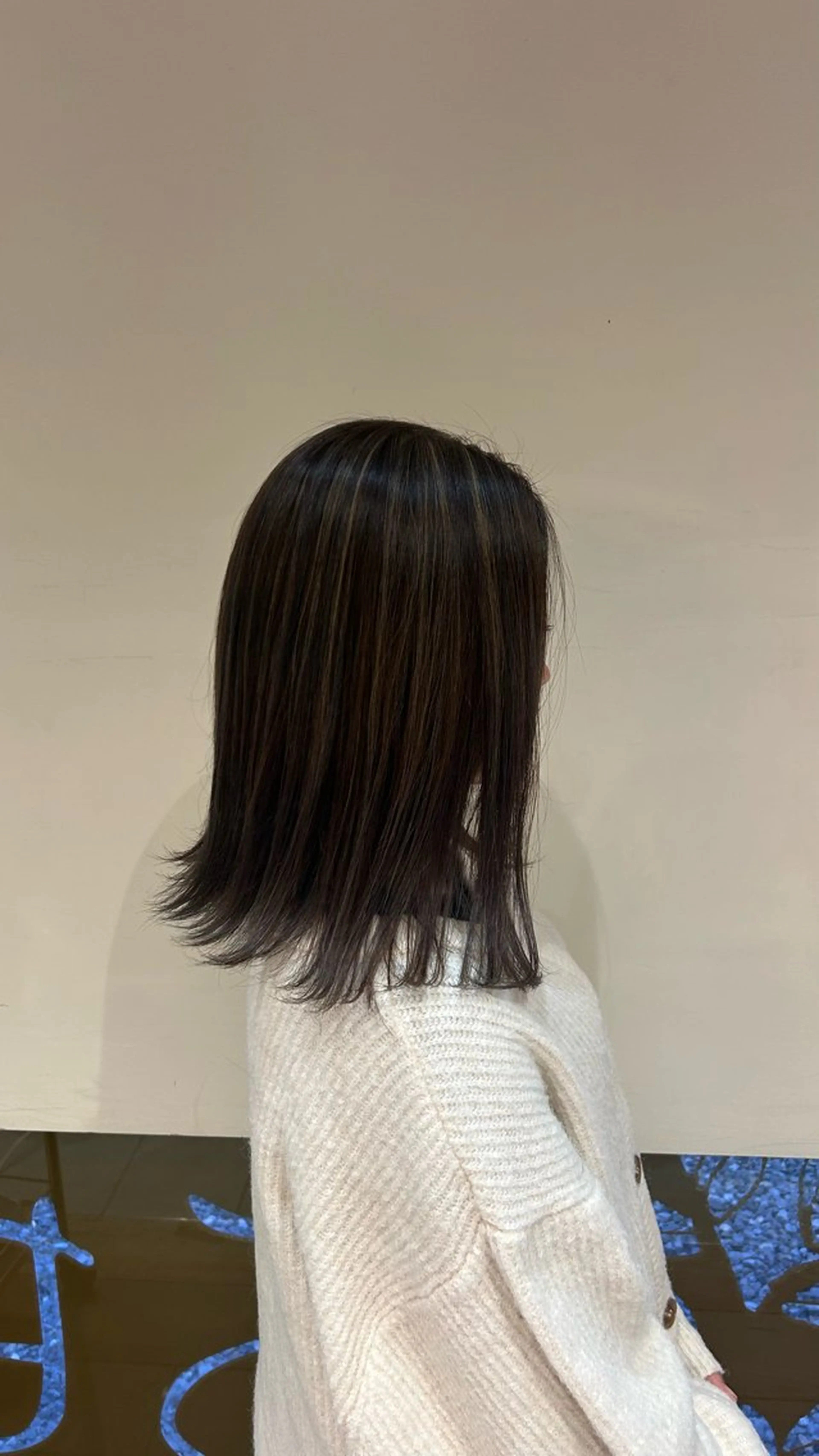 ミディアム カラー ハイライトカラー ハイライト ヘアカラー 村松 麻菜のヘアスタイル