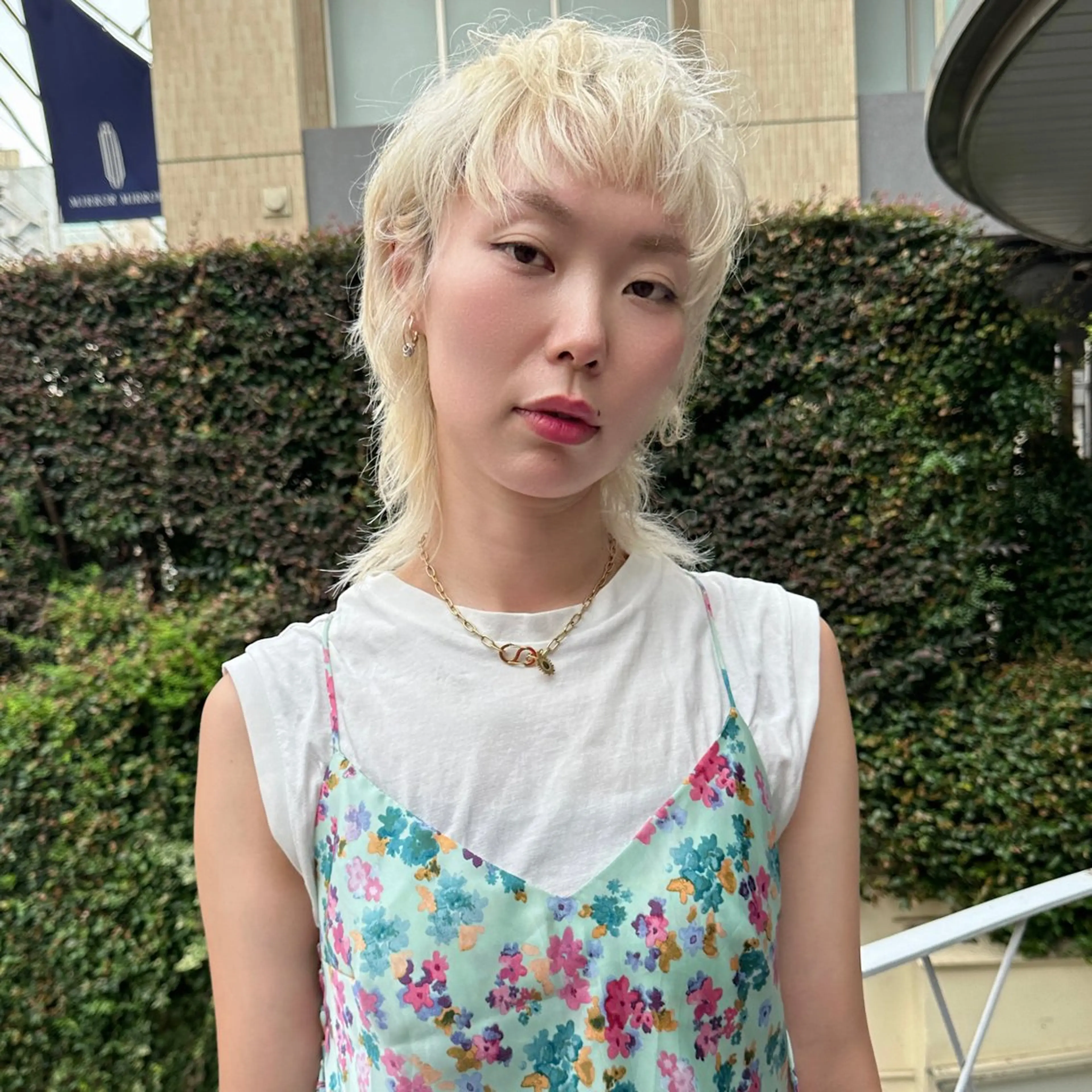 ショート カラー パーマ ハイトーンカラー マレットヘア FBeauty 青山店所属・パーマ特化美容師 表参道のヘアスタイル