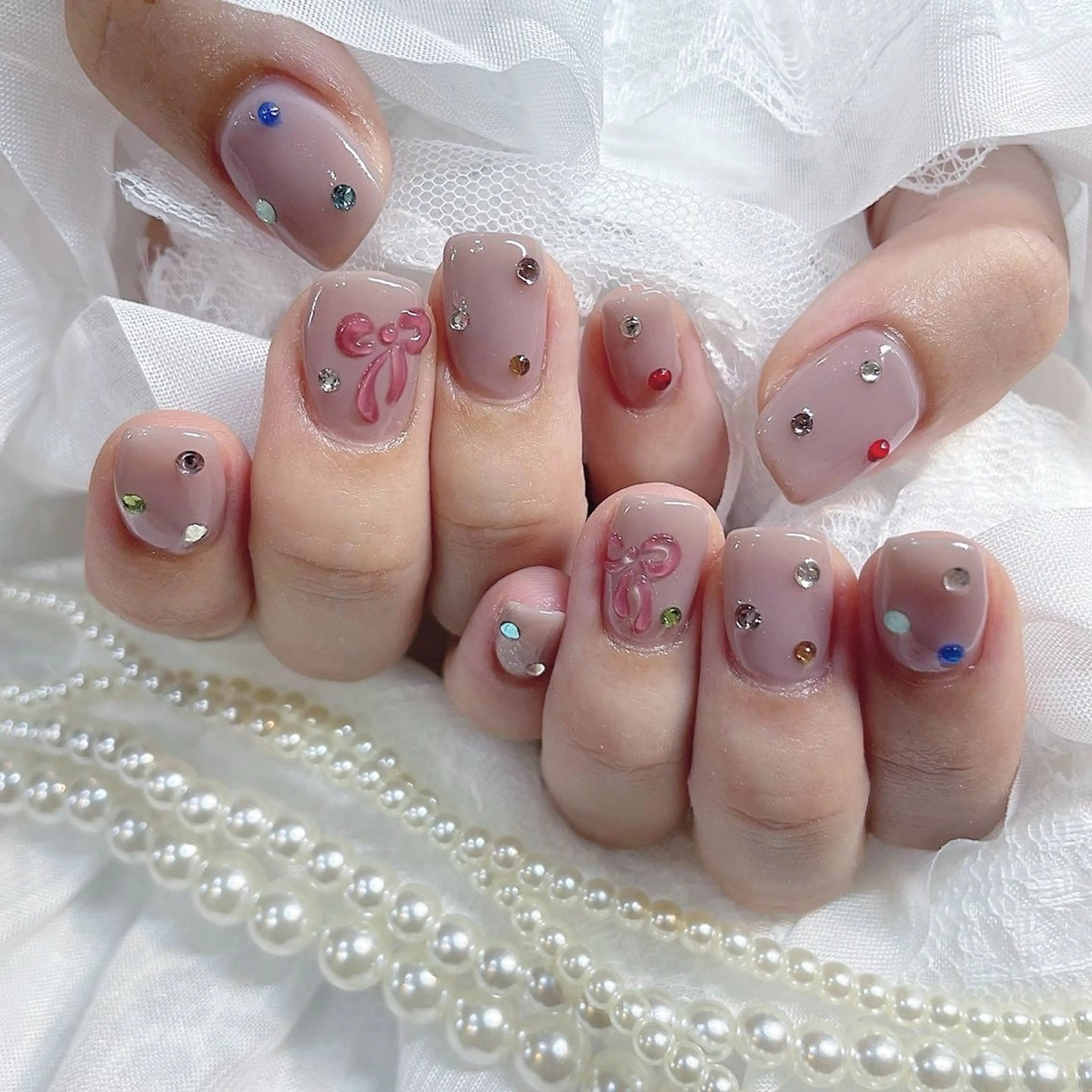 ネイル ジェルネイル 韓国ネイル 持ち込み ワンカラーネイル ワンホンネイル ハンドネイル fiore nail 🦋のネイルデザイン