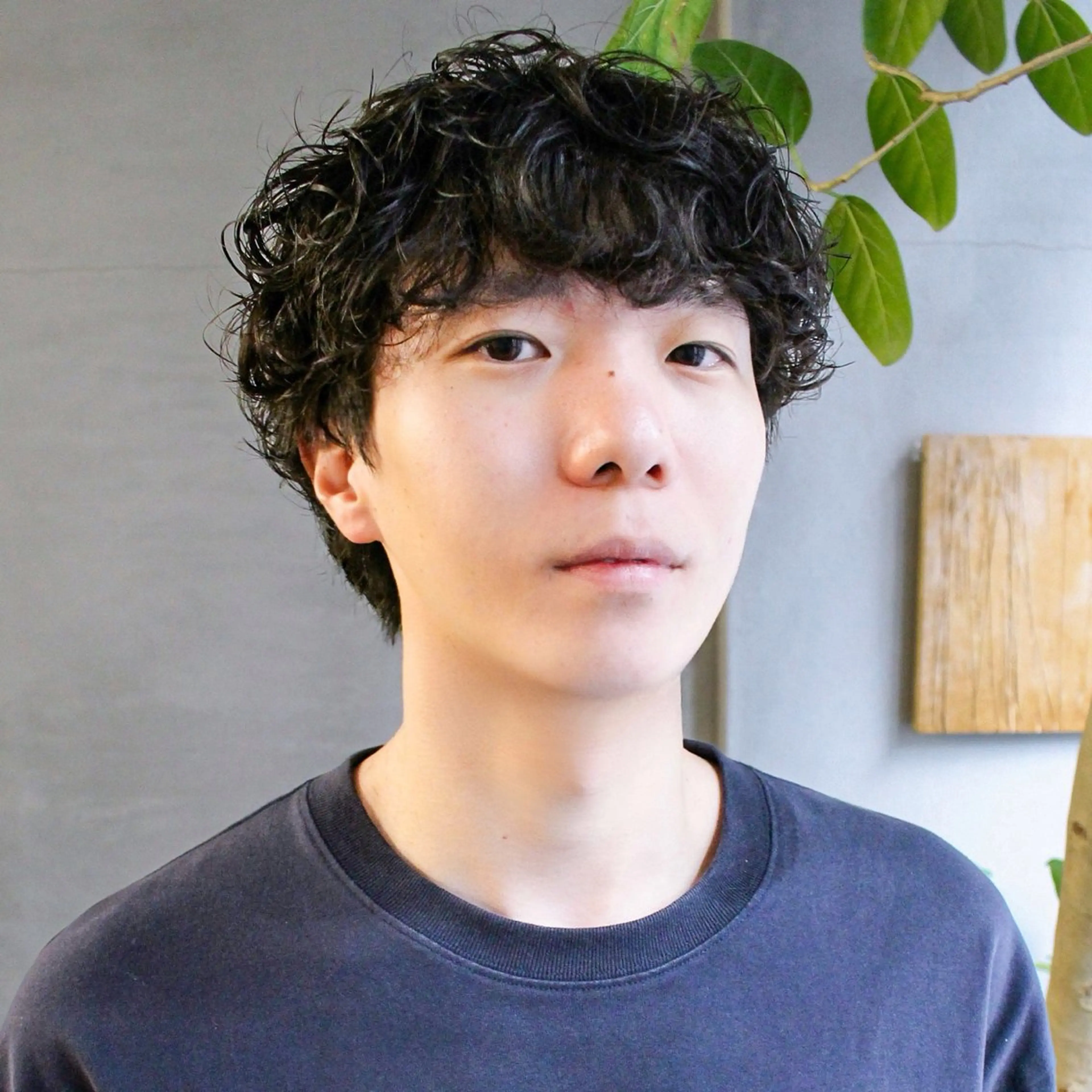 パーマ メンズ カット パーマ トリートメント 藤川迅 当日予約可！ 名古屋パーマのヘアスタイル