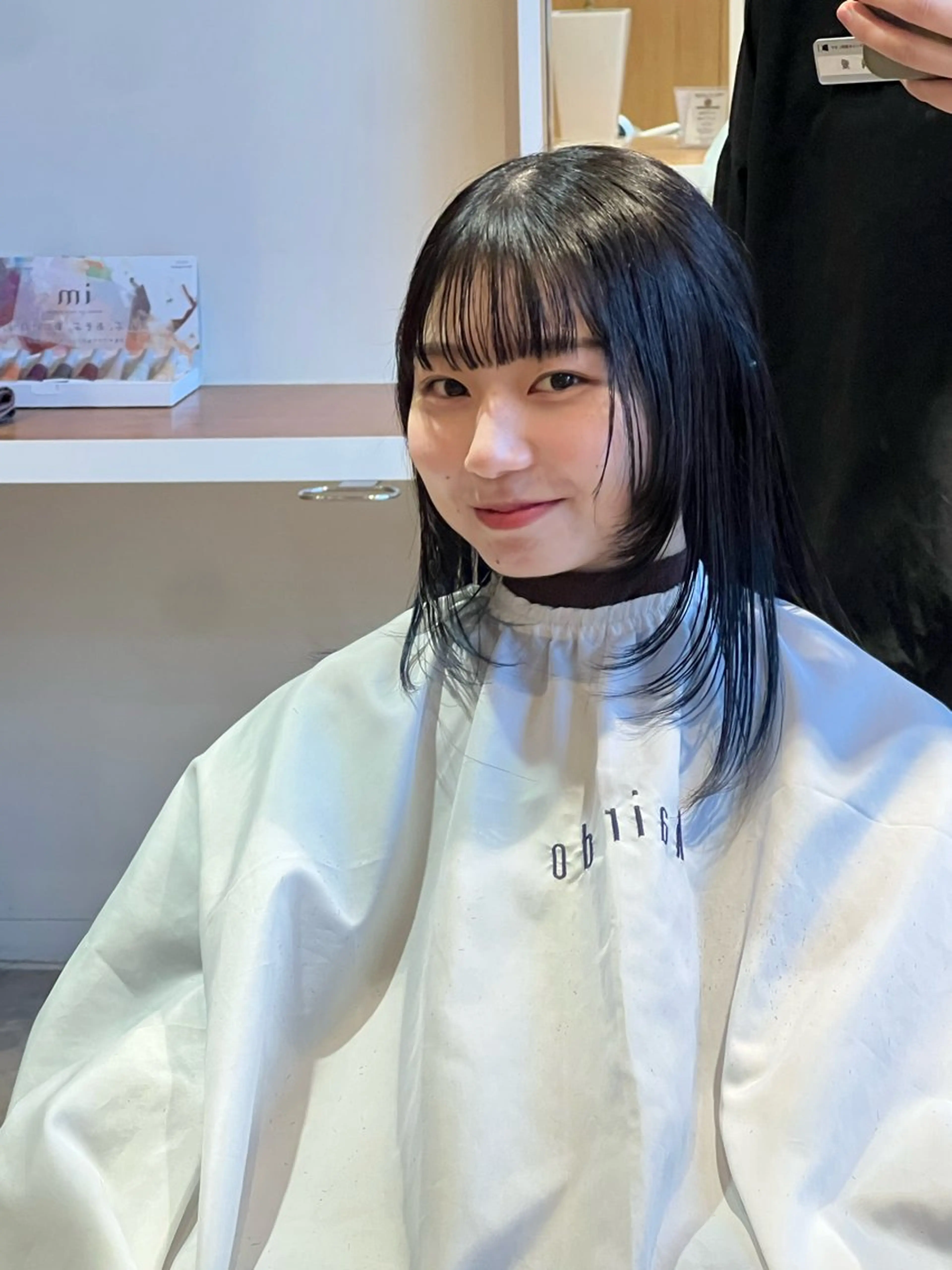 ロング 顔まわりレイヤー 顔周りカット レイヤーカット hairdo千葉店 カワサキ　マナのヘアスタイル