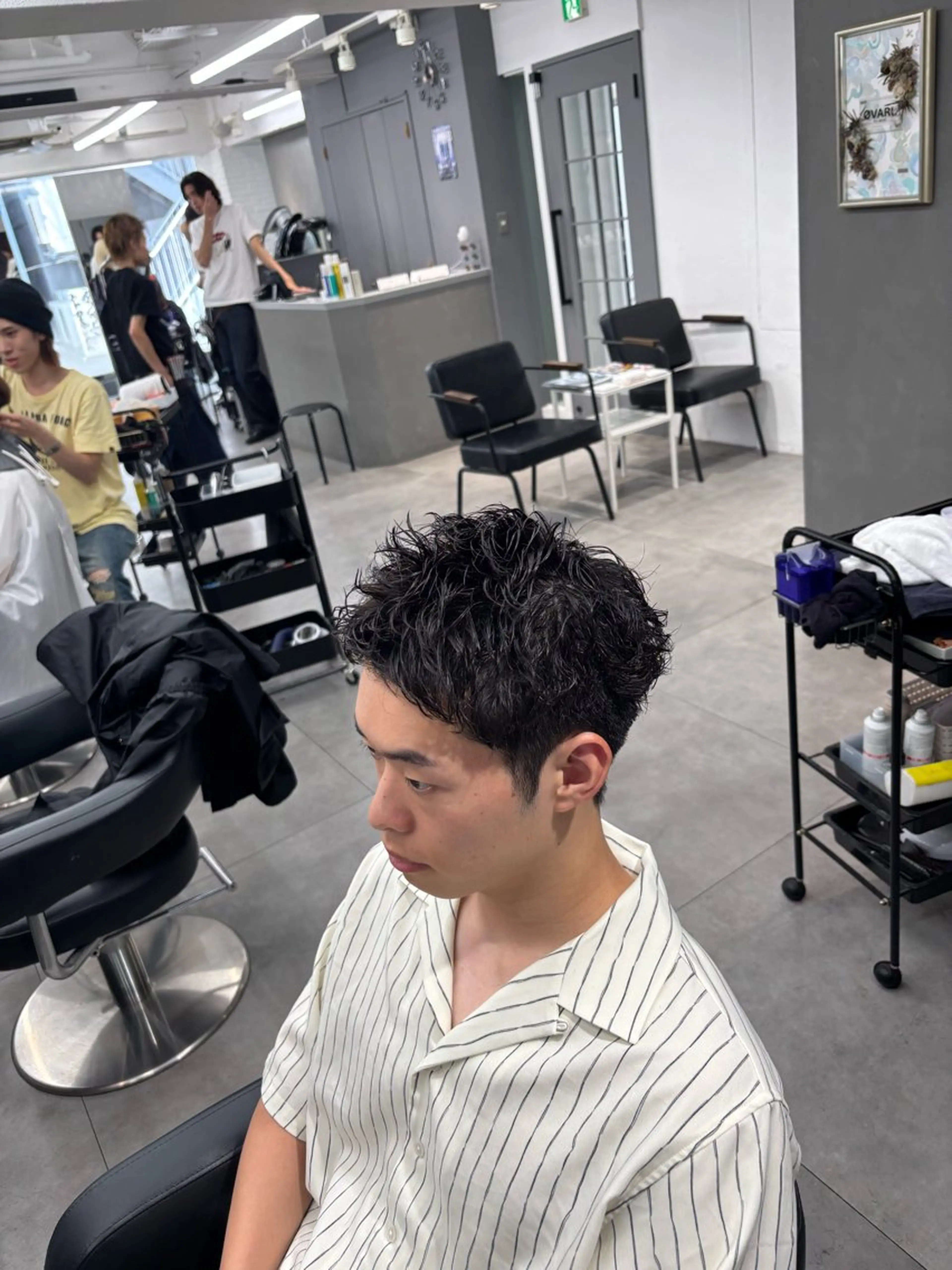 メンズ メンズパーマ スパイキーショート カット パーマ 【メンズパーマ】 吉原怜音のヘアスタイル