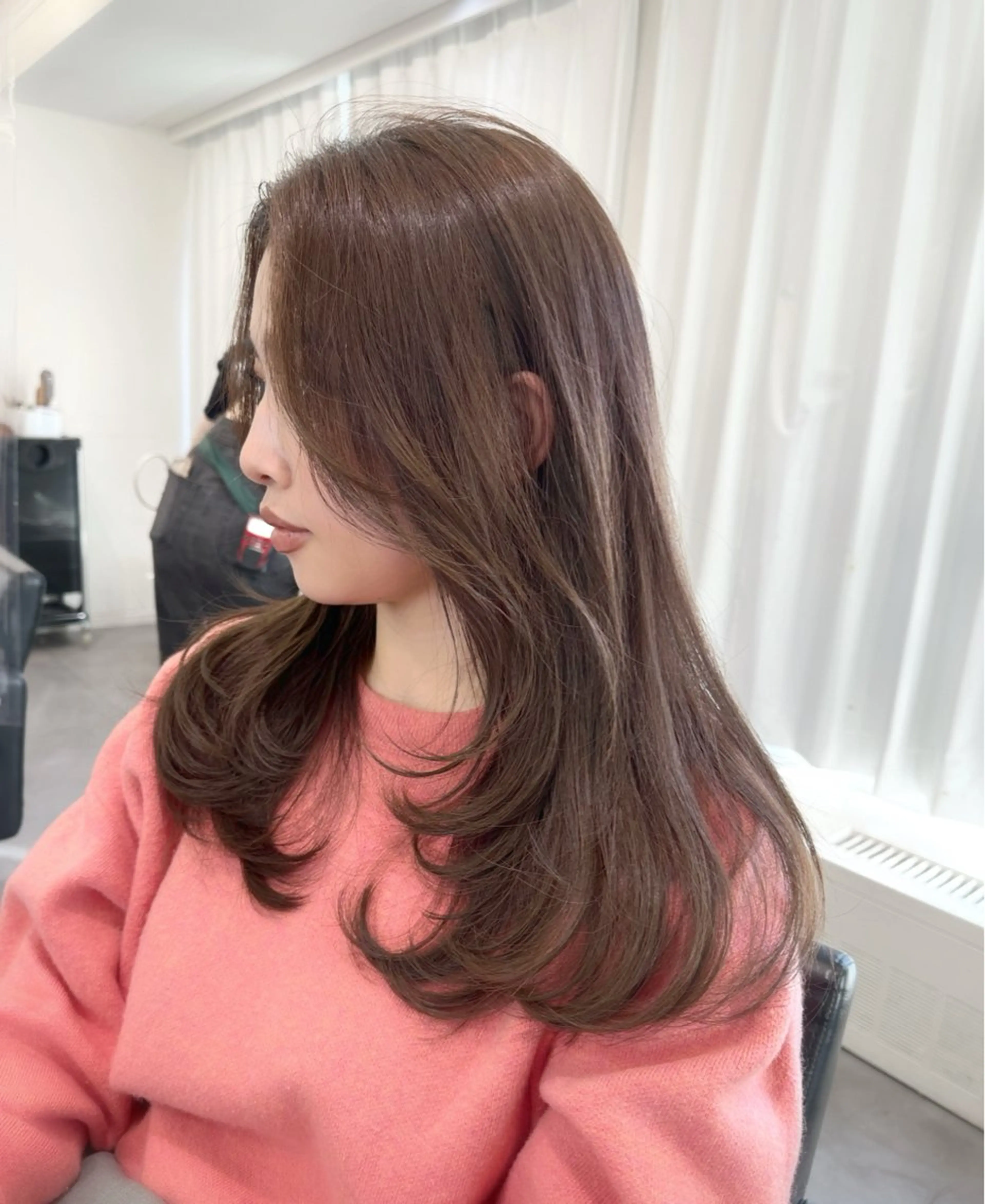 ロング レイヤーカット 似合わせcut/ 艶カラー/Rinaのヘアスタイル