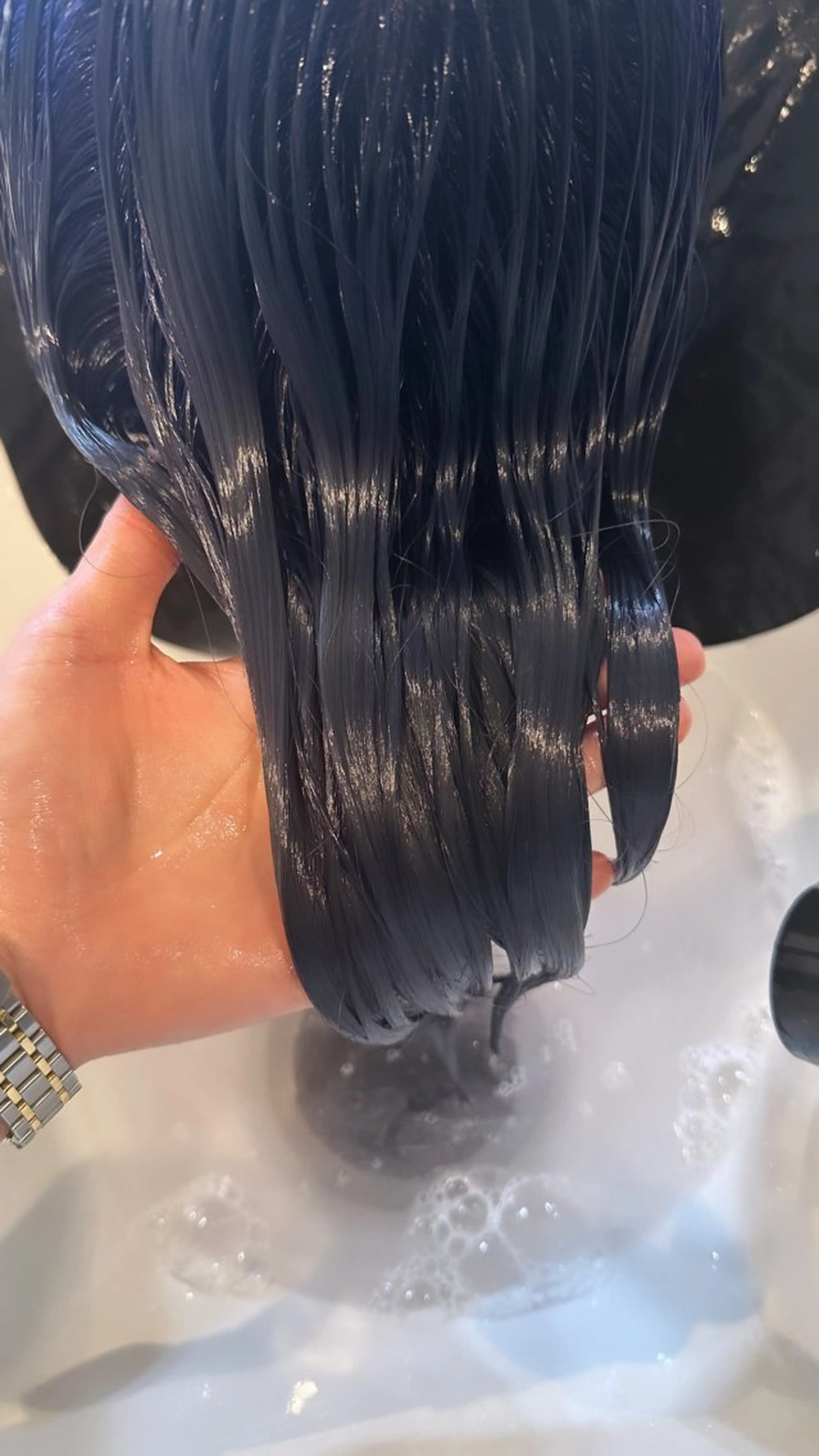 ミディアム カラー ブルーカラー ネイビーカラー カット ヘアカラー トリートメント TELA HAIR 土浦店【テーラヘアー】所属・TELA HAIR マネージャーRIKUのヘアスタイル