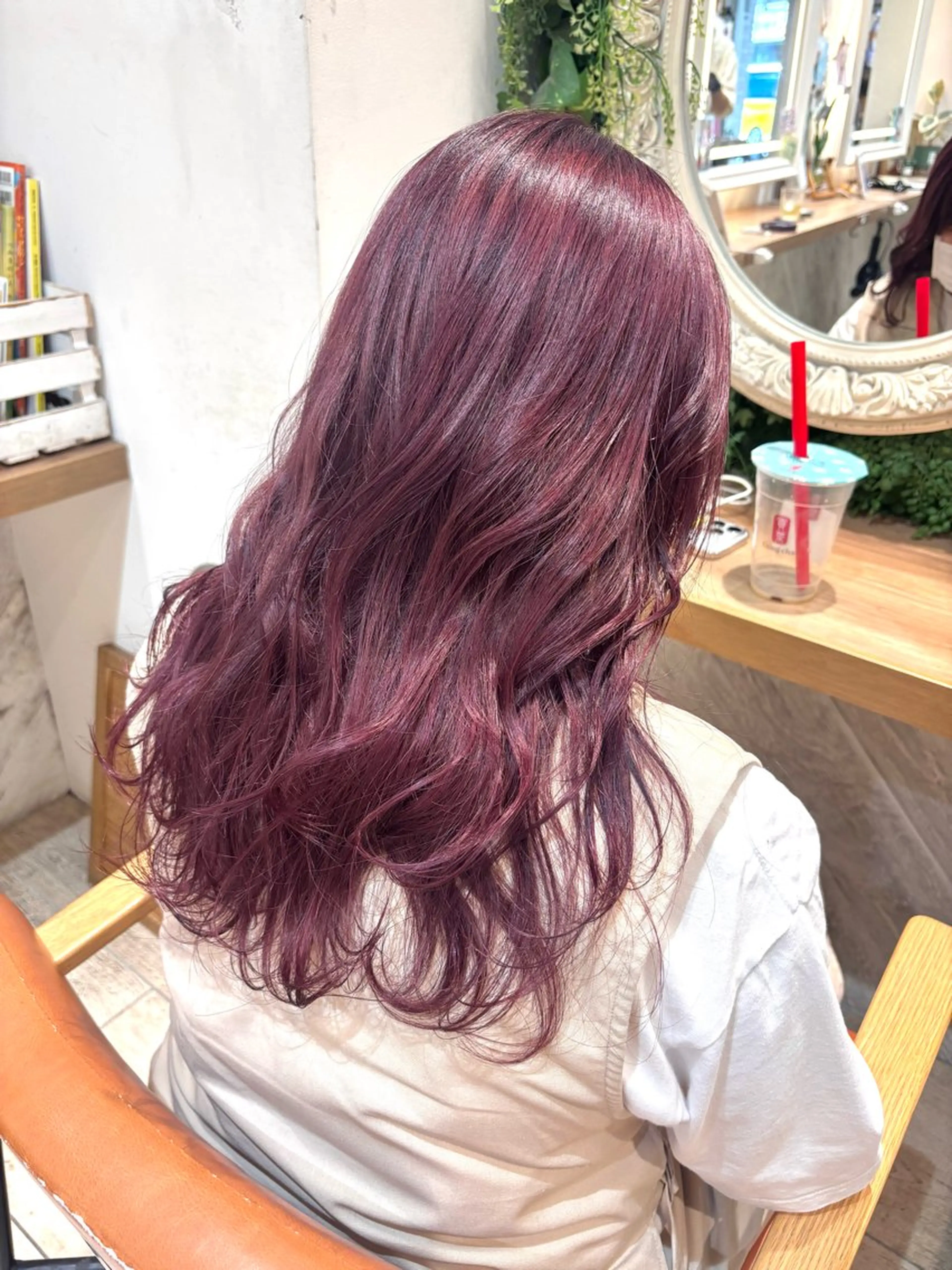 🍒9.10月限定クーポン🍒胸上までの方用ブリーチなしワンカラーの写真