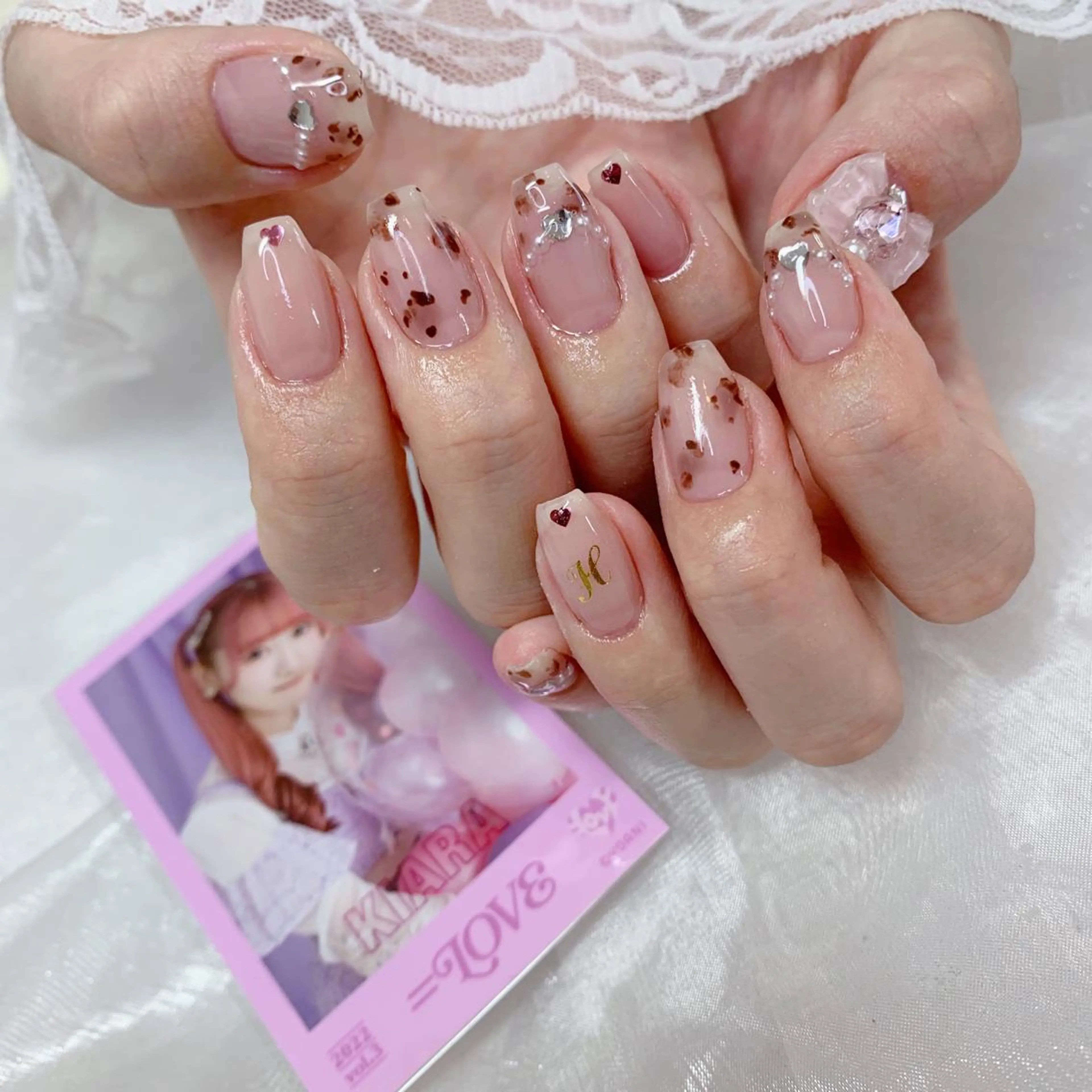 ネイル ハンドネイル La neige* yuki 🥯🍑のネイルデザイン