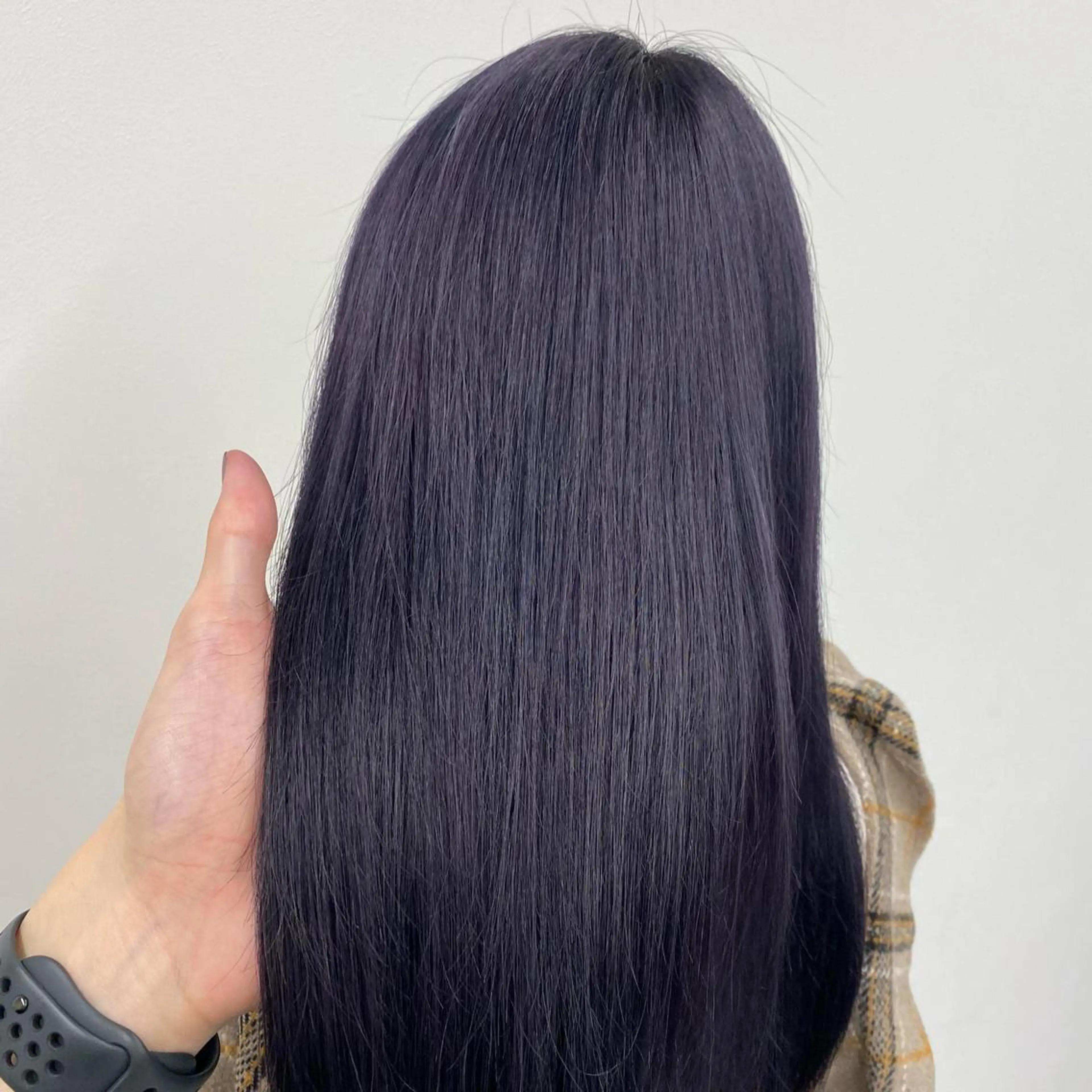 カラー ディープラベンダー ラベンダーカラー 髪質改善 ブリーチなしカラー の職人YOSHIKIのヘアスタイル