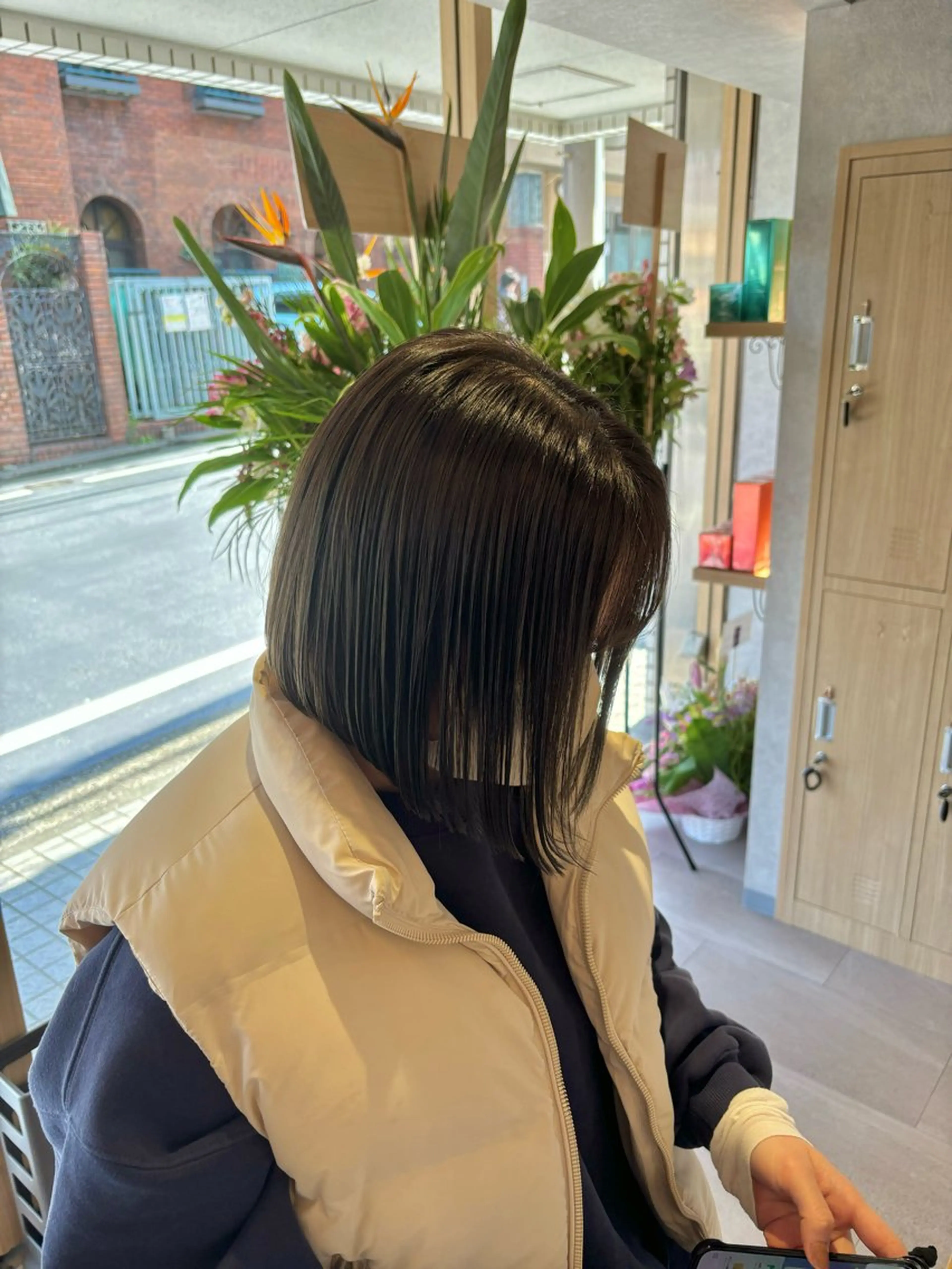 ショート ボブ カット ヘアカラー トリートメント traceby8所属・traceby8 小濱彰太のヘアスタイル