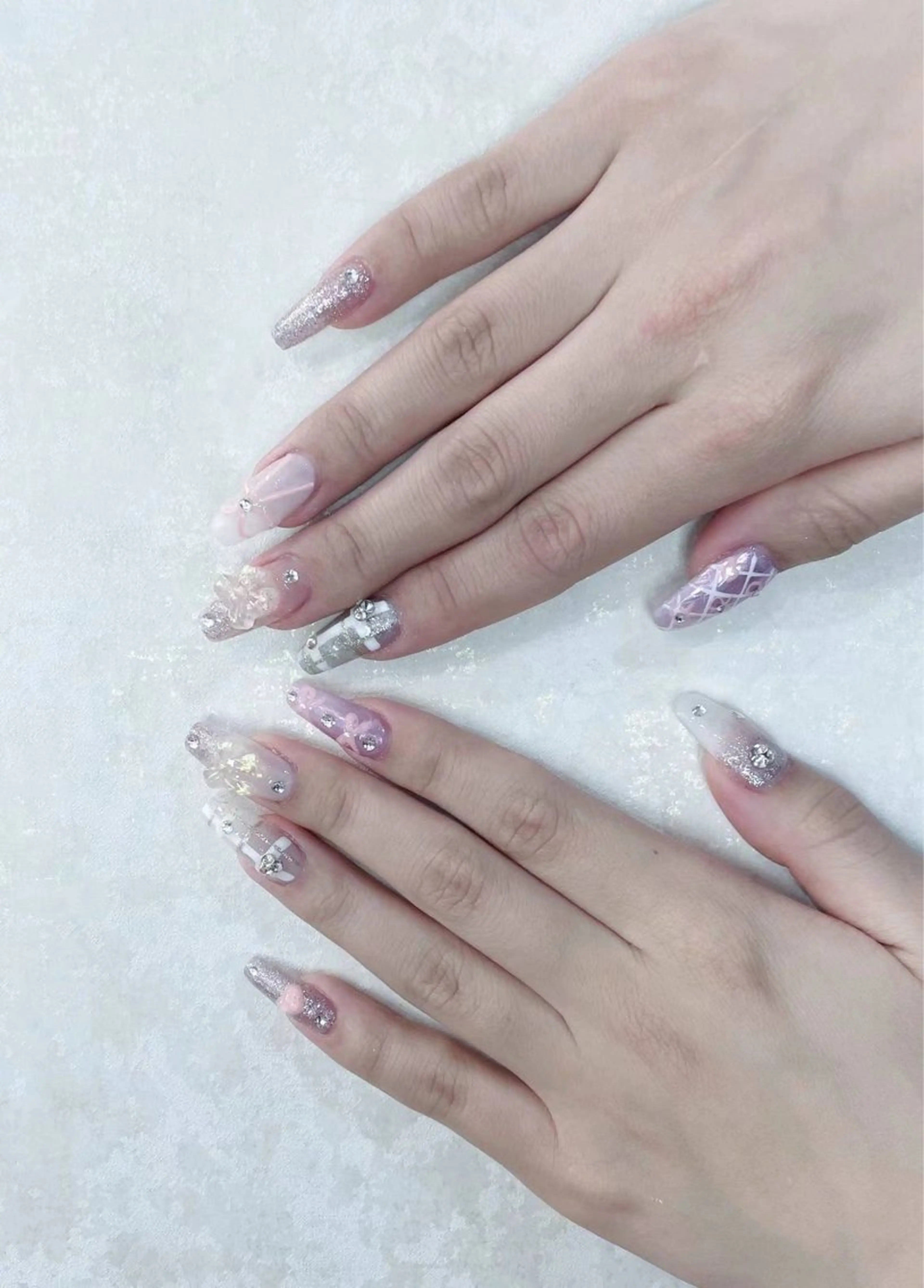 ネイル アートネイル フラワーネイル フットネイル ジェルネイル キラキラネイル Babarla nailのネイルデザイン