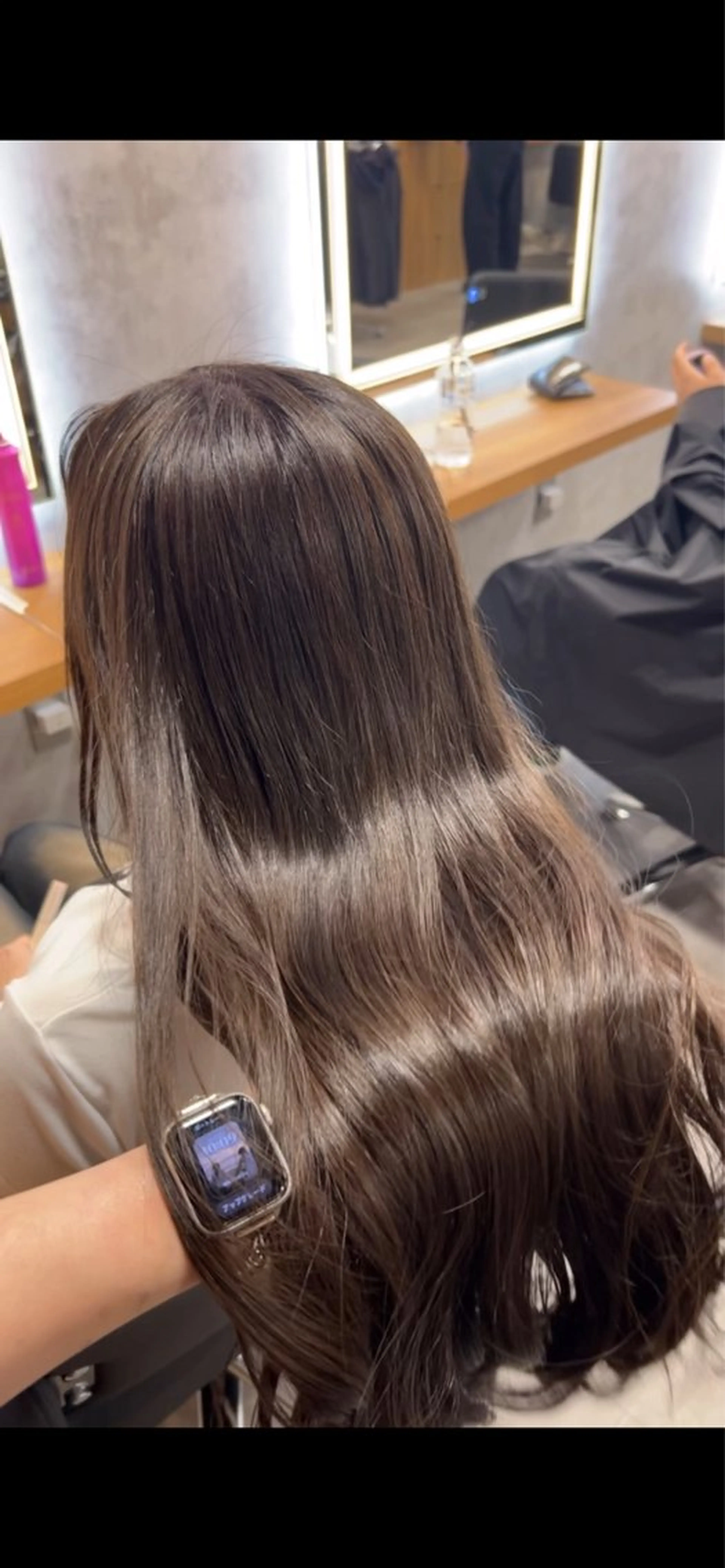 ロング カラー ブリーチ ブラウンカラー 髪質改善 ヘアカラー ナチュラル艶カラー/ YUNAのヘアスタイル