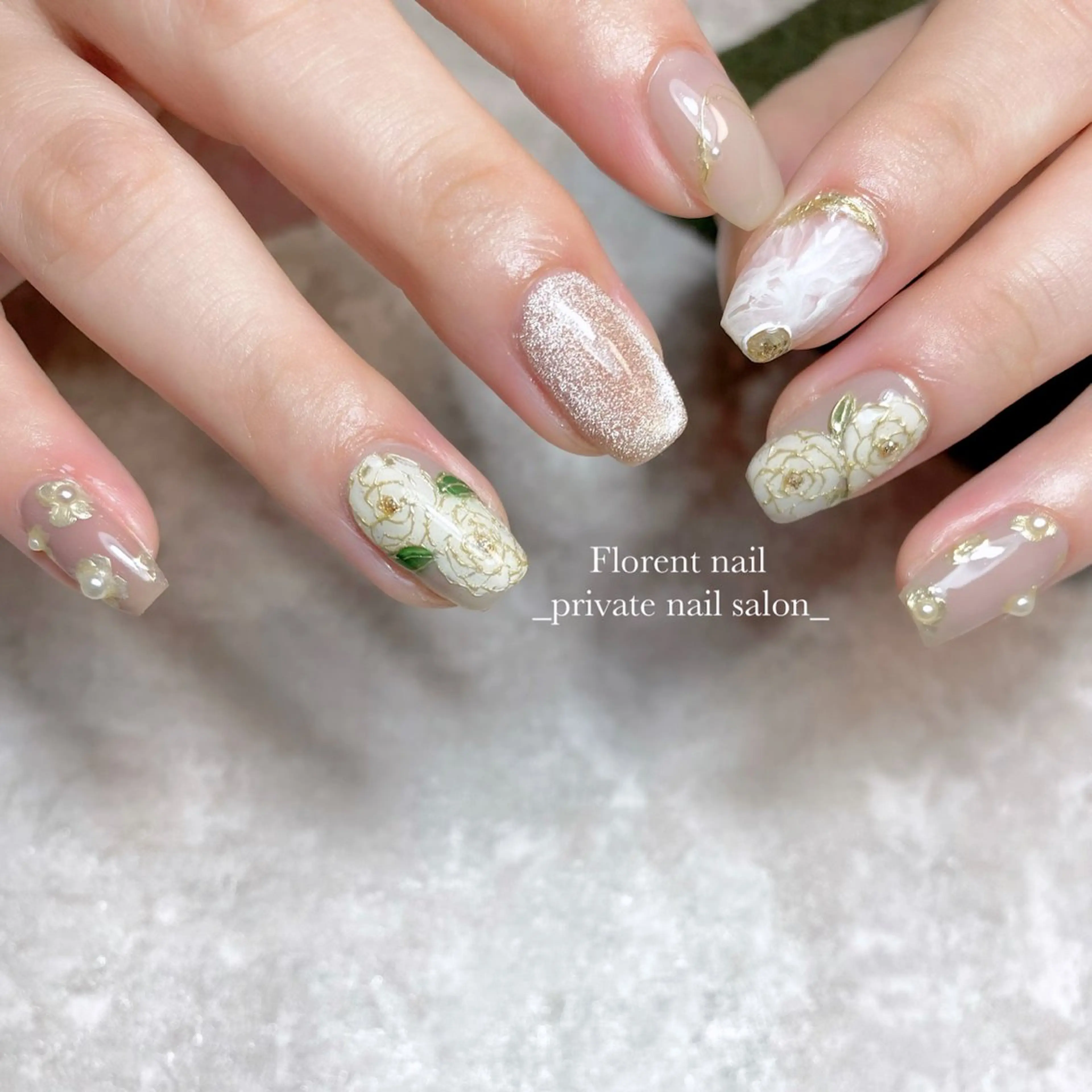 ネイル ハンドネイル florent nailのネイルデザイン