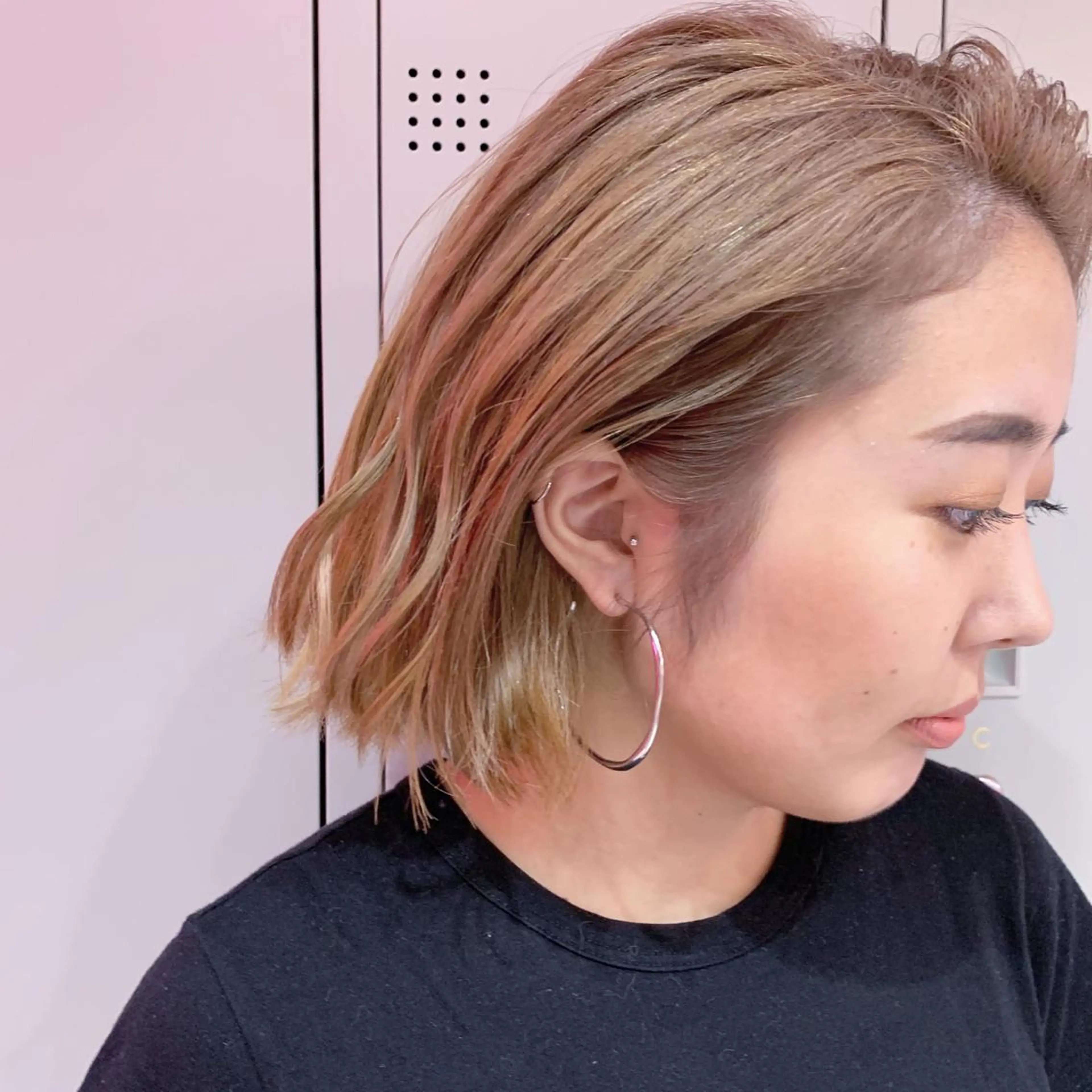 ショート カラー ブロンド カット ヘアカラー トリートメント パーマ/ボブ 豊浦翔太のヘアスタイル