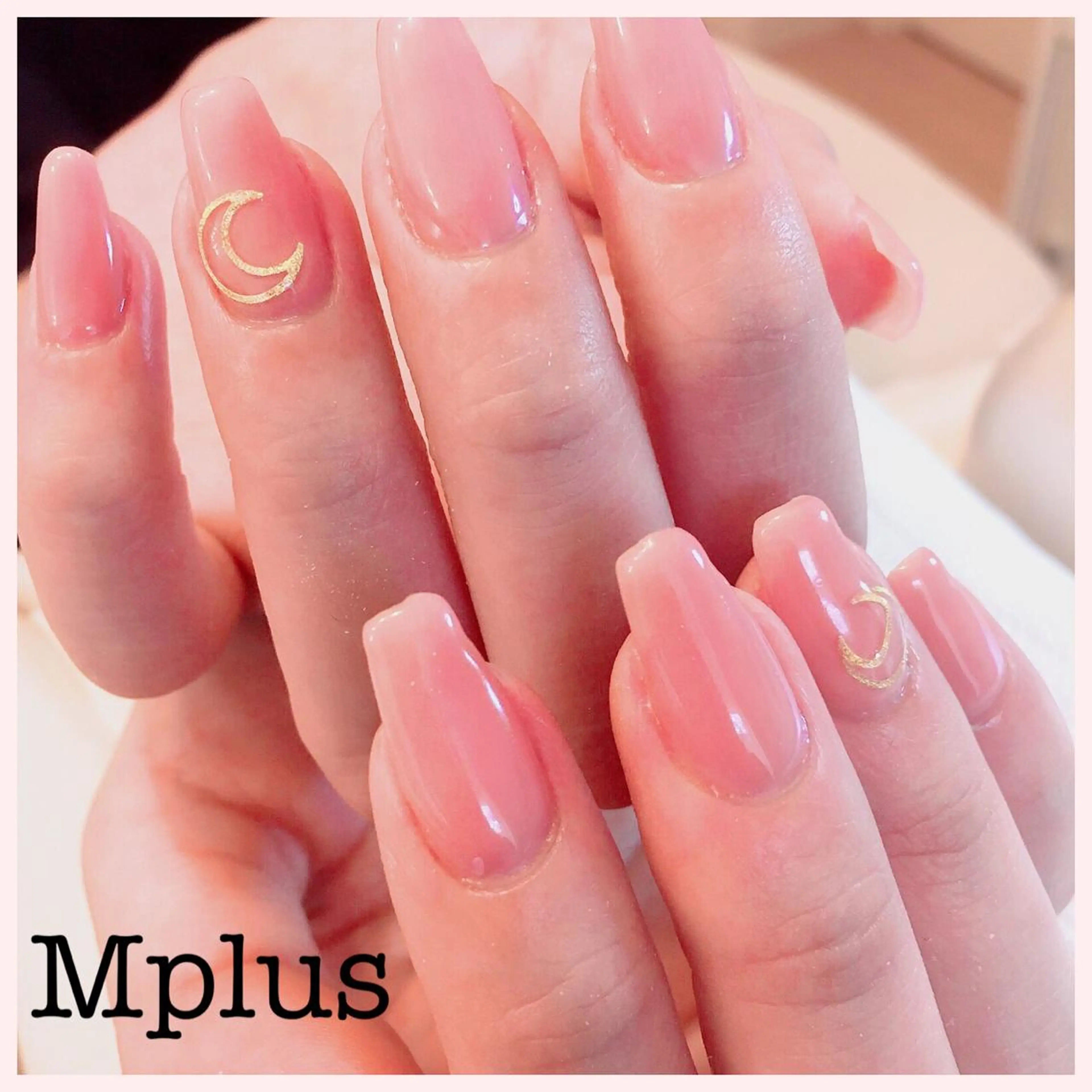 ネイル ワンカラーネイル ピンク ハンドネイル Mplus miyukiのネイルデザイン