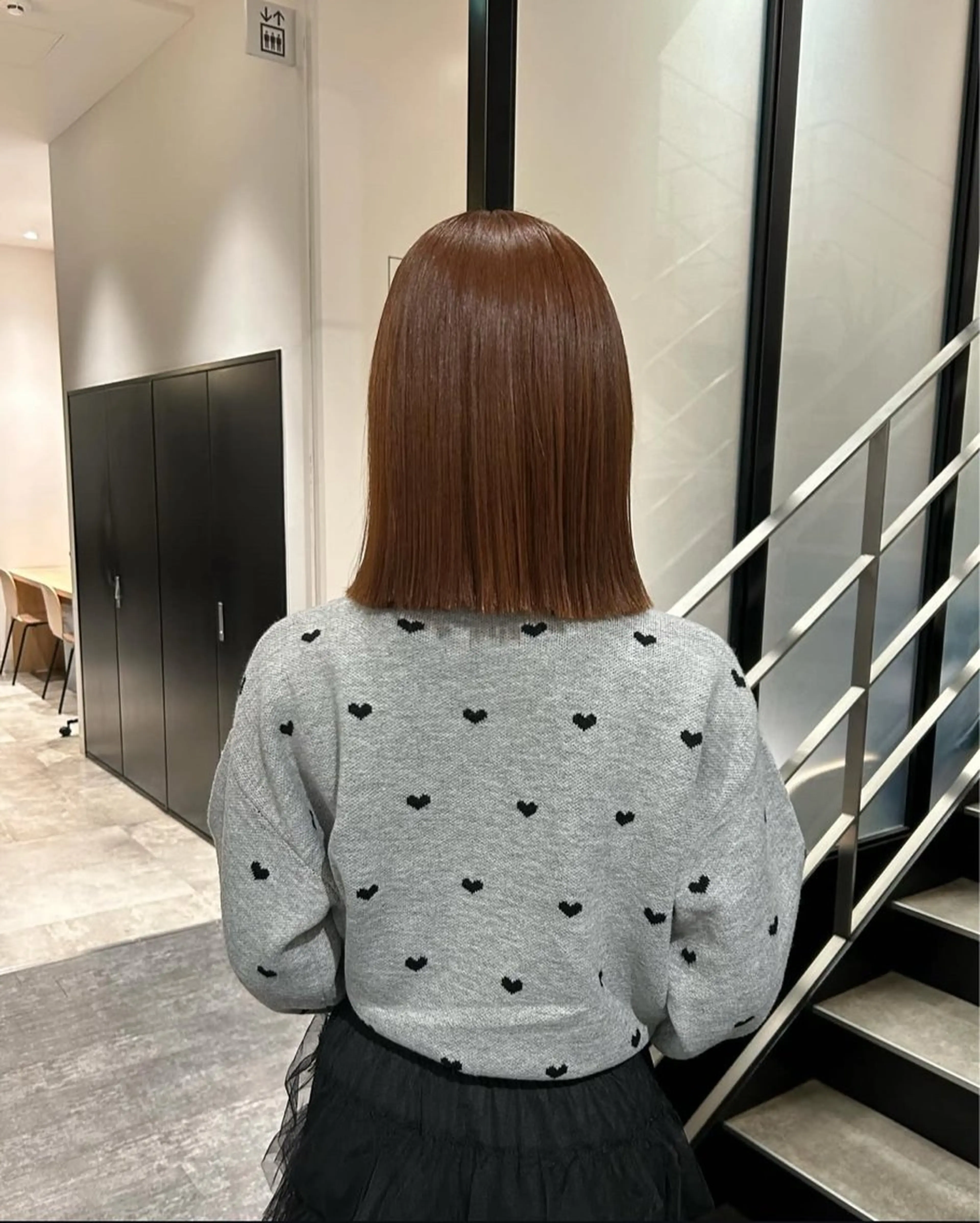 ミディアム カラー パーマ ヘアアレンジ キッズ ベージュカラー ブリーチ ブリーチなしカラー オレンジ オレンジベージュ カット 縮毛矯正 GOTODAY SHAiRE SALON (原宿本店)所属・sakurai kana 🎀のヘアスタイル