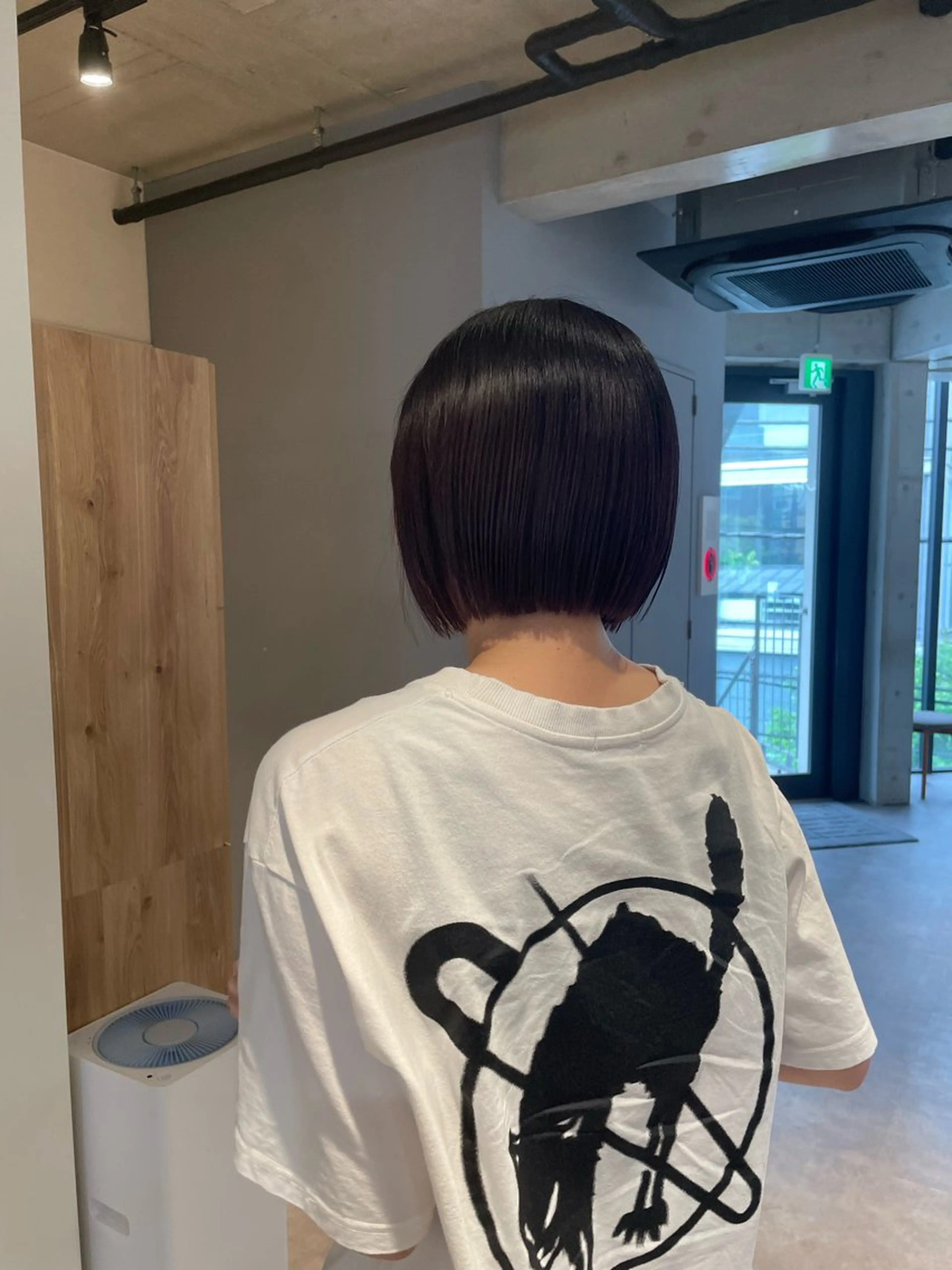 ショート カラー ボルドーカラー カット ヘアカラー 葉月/ボブ/ 透明感カラー／中目黒のヘアスタイル