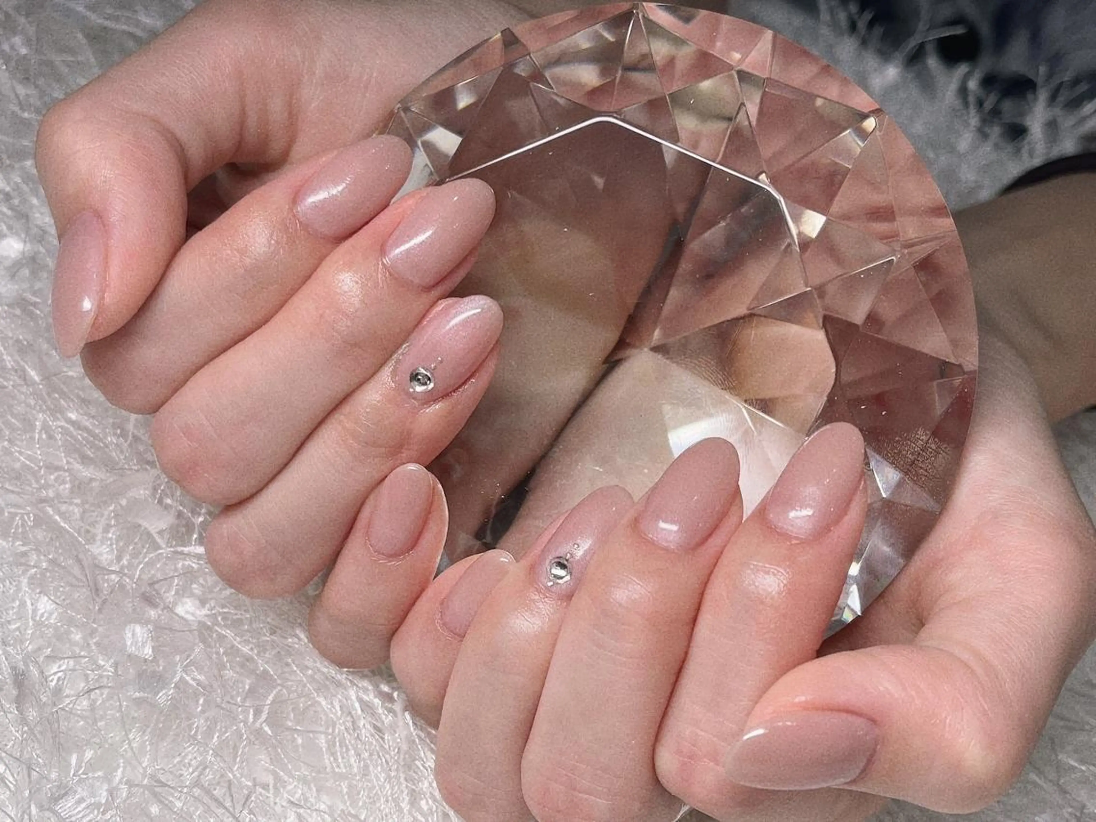 ネイル 長さ出し ジェルネイル グラデーション 韓国ネイル マグネットネイル ハンドネイル Nail&eye Belire 新宿のネイルデザイン