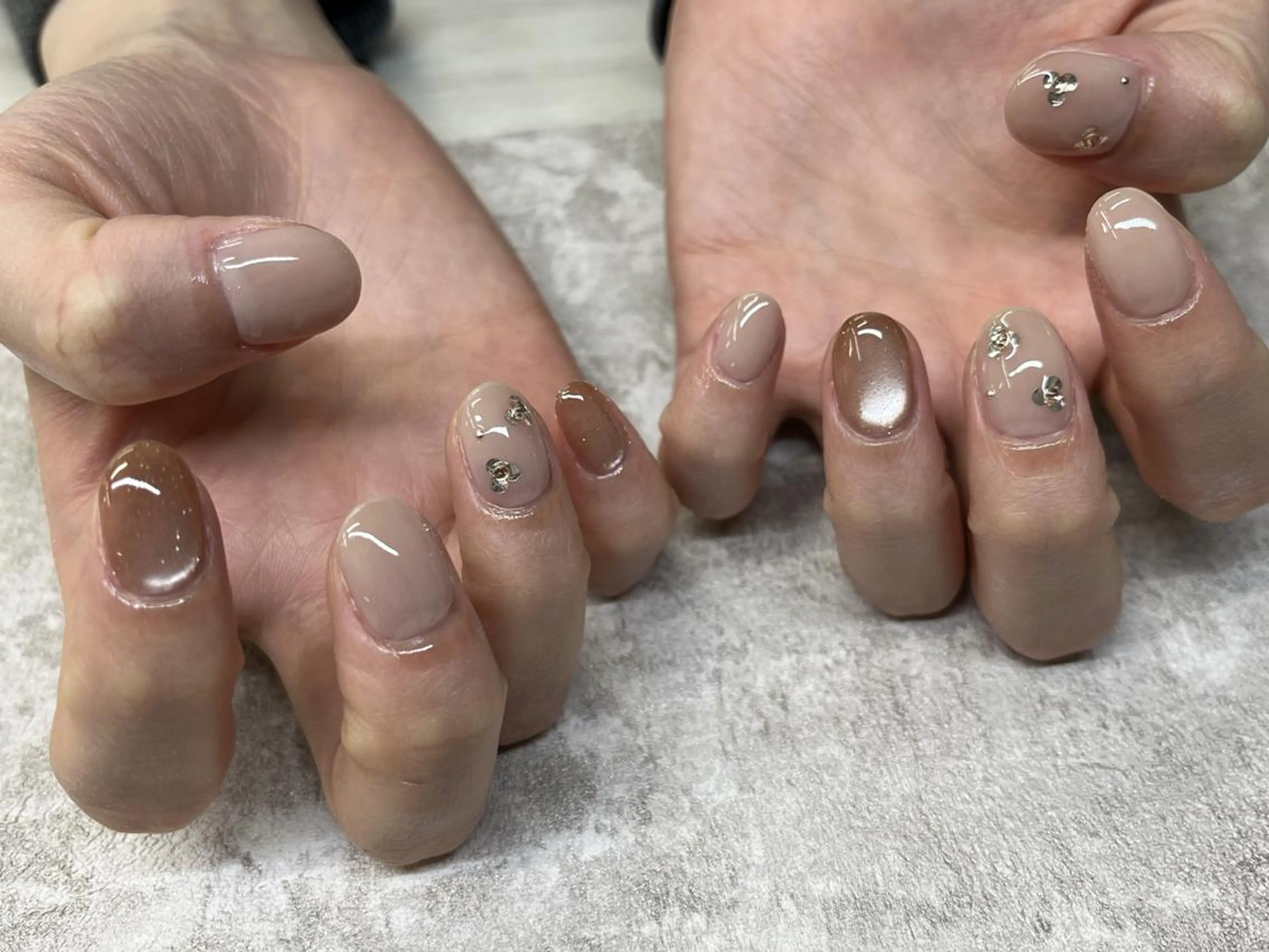 ネイル ニュアンスネイル シンプルネイル ハンドネイル ベターネイル 浅草橋のネイルデザイン