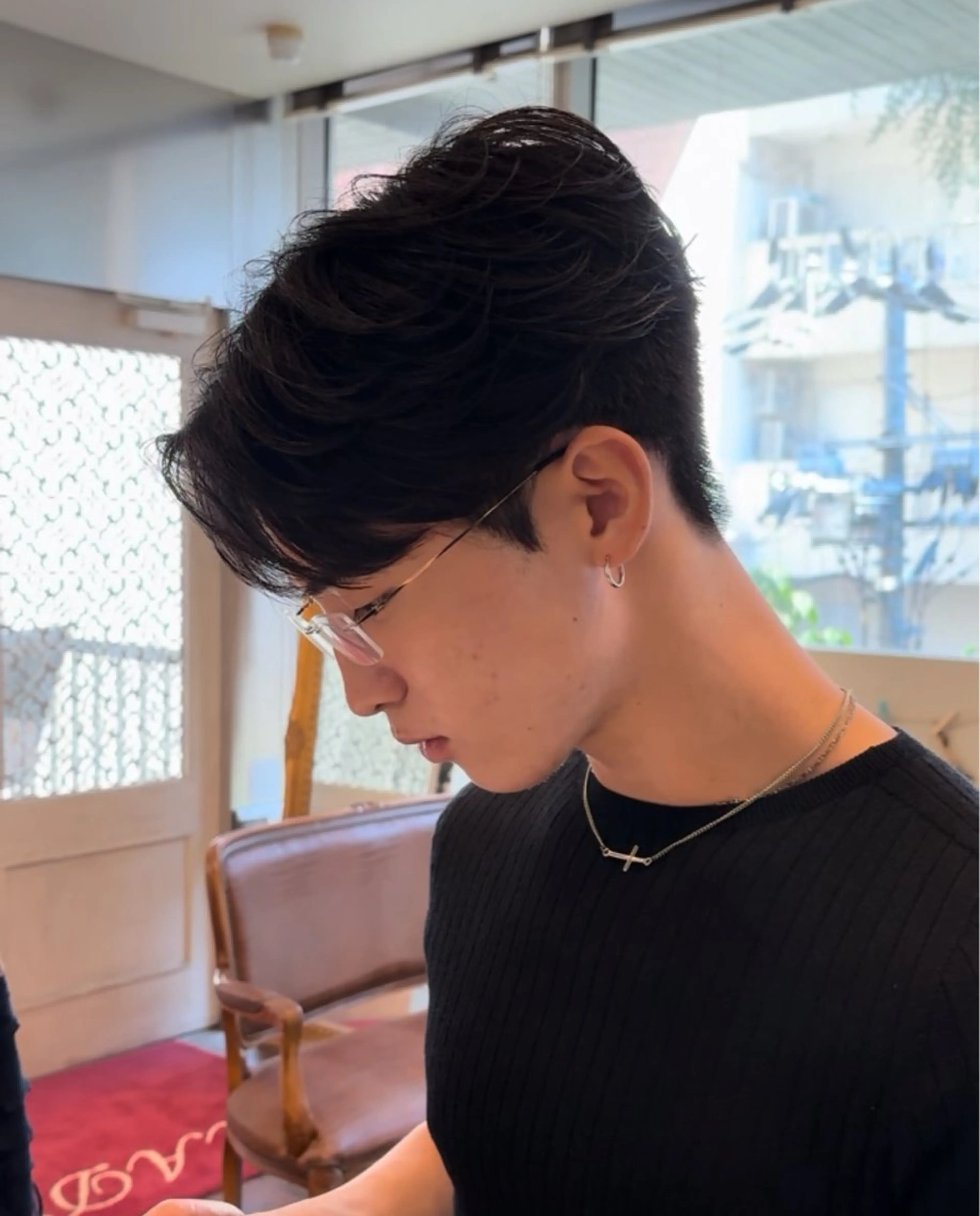 パーマ メンズ カット パーマ メンズトレンドヘア シンユウのヘアスタイル