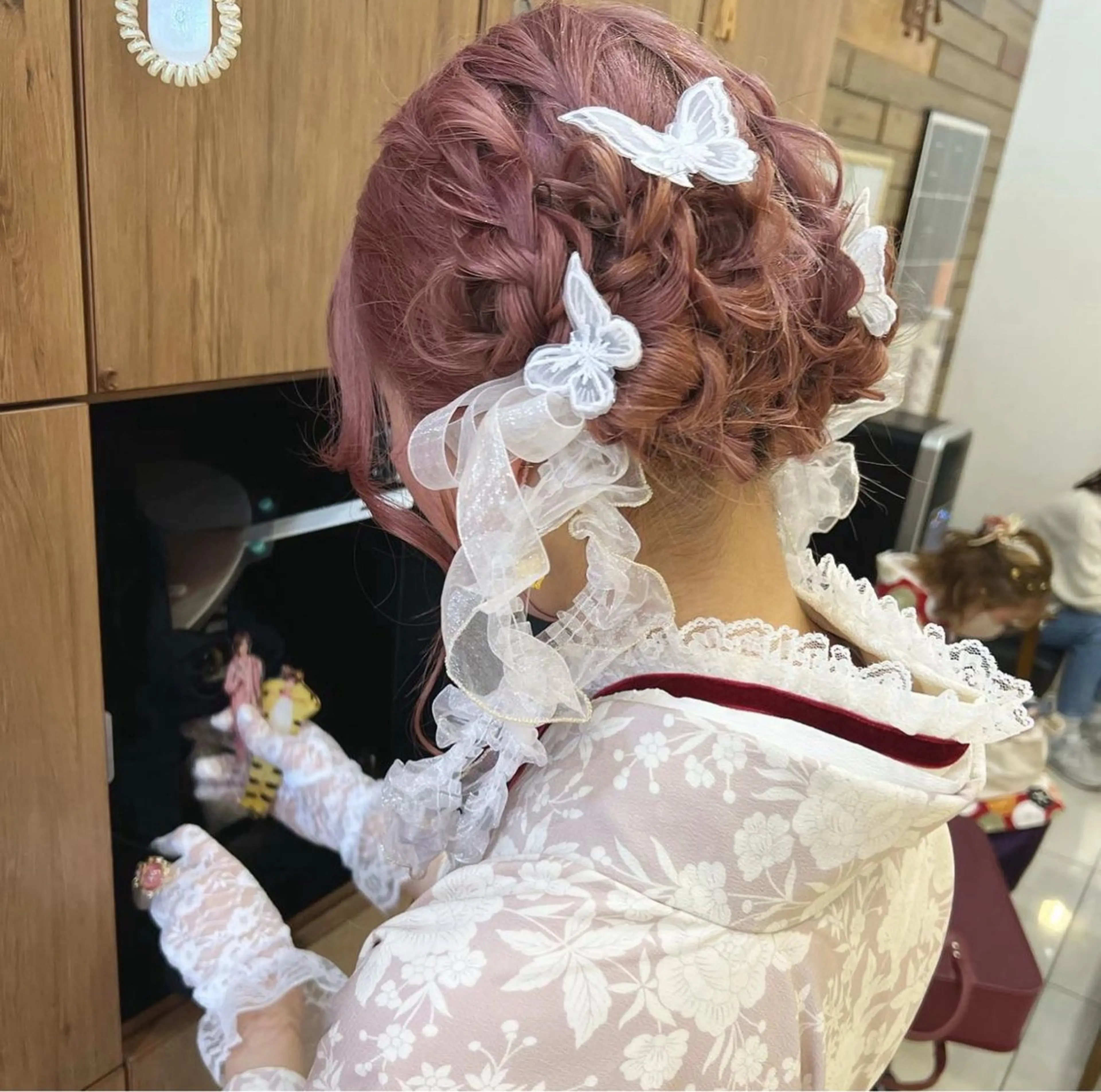 ロング ヘアセット インナーカラー /ヘアメ じゅんのヘアスタイル