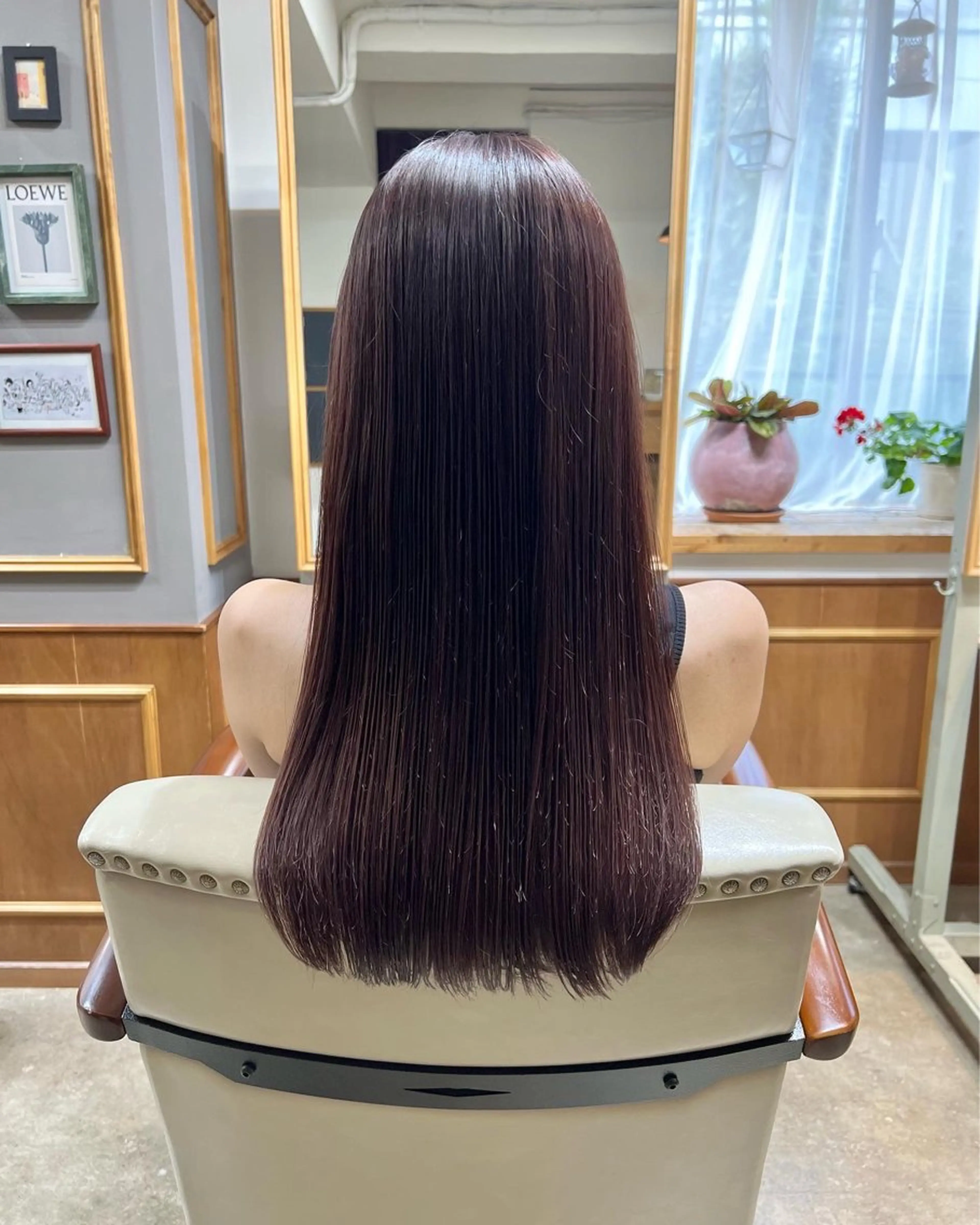 ロング カラー カット ヘアカラー トリートメント takada kohのヘアスタイル