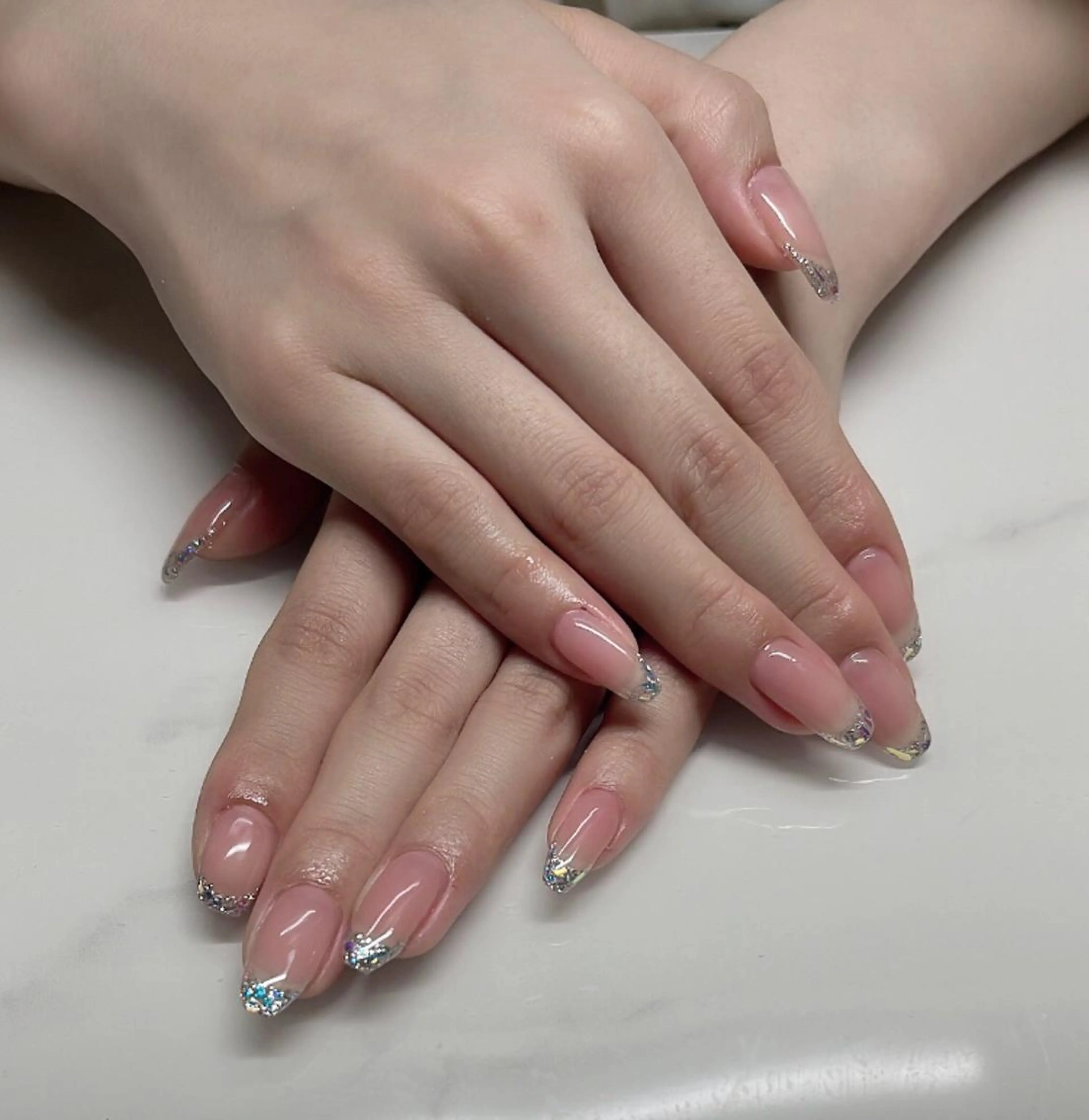 ネイル オーロラネイル べっ甲ネイル クリアネイル 氷ネイル・うるうるネイル 韓国ネイル ハンドネイル ネイルサロン KARIのネイルデザイン