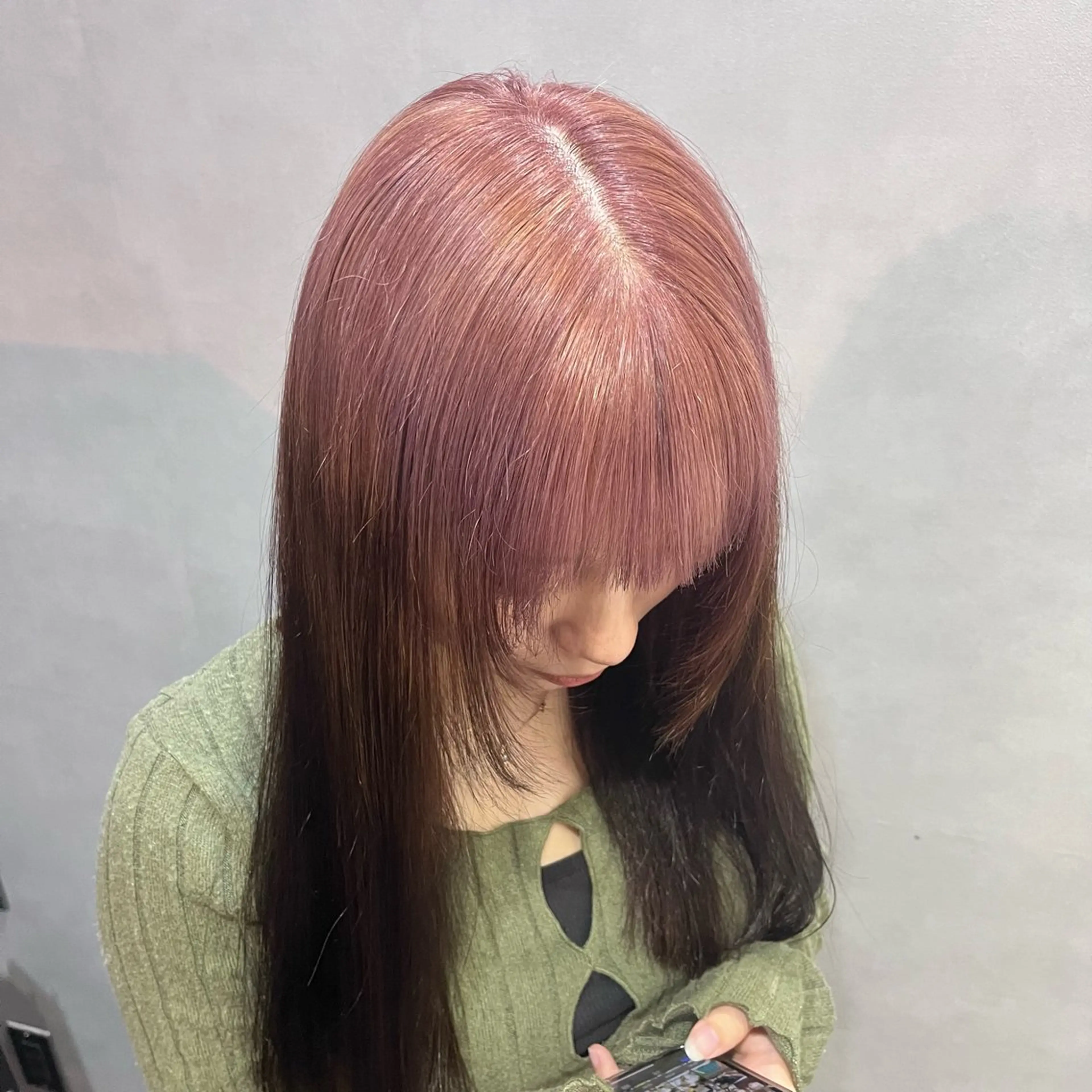 ロング カラー ヘアカラー トリートメント 透明感カラー/パーマ 🌀アオノアユミのヘアスタイル