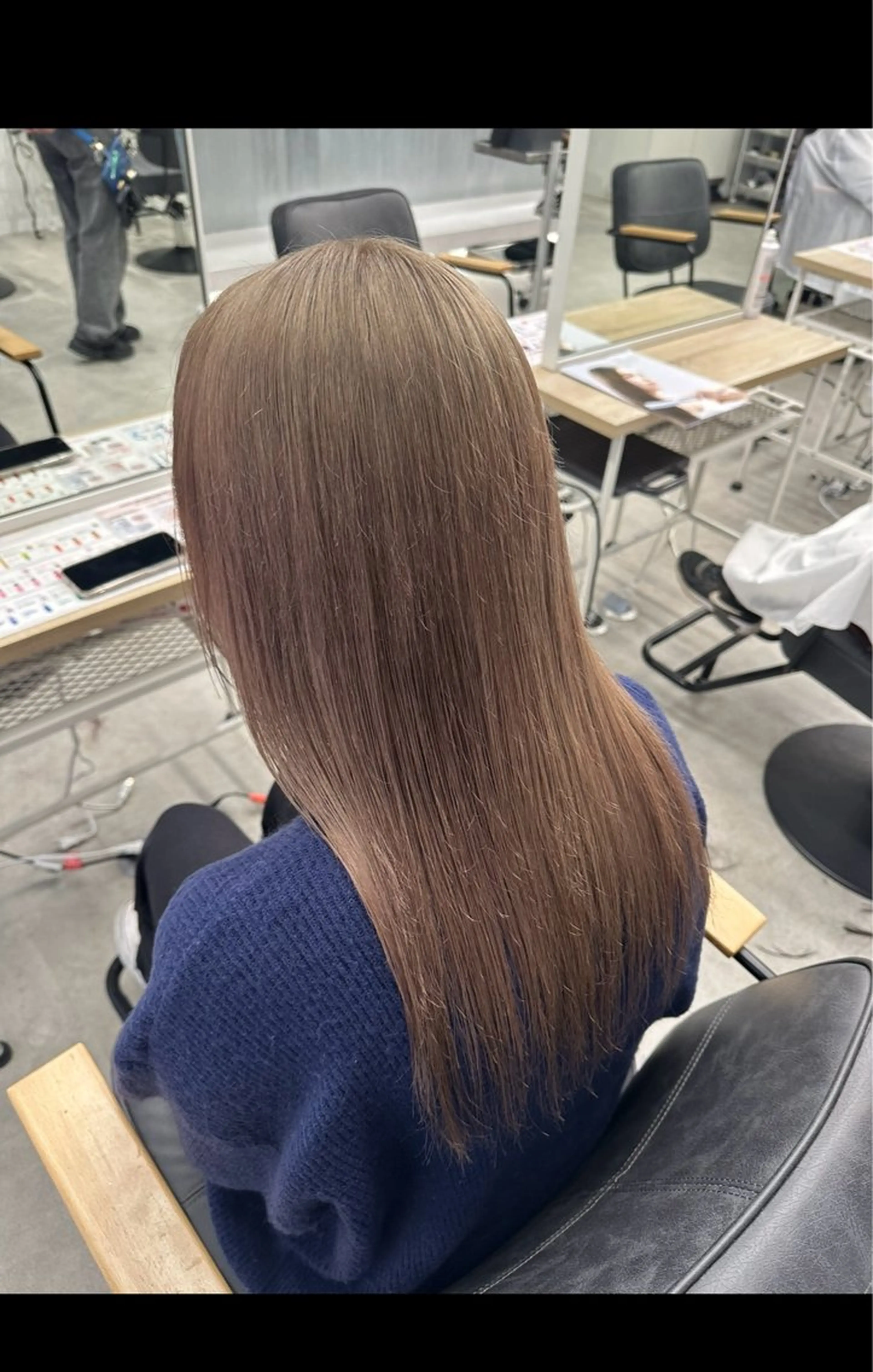 ロング カラー ヘアカラー シャドウパーマ/ メンズ特化のヘアスタイル