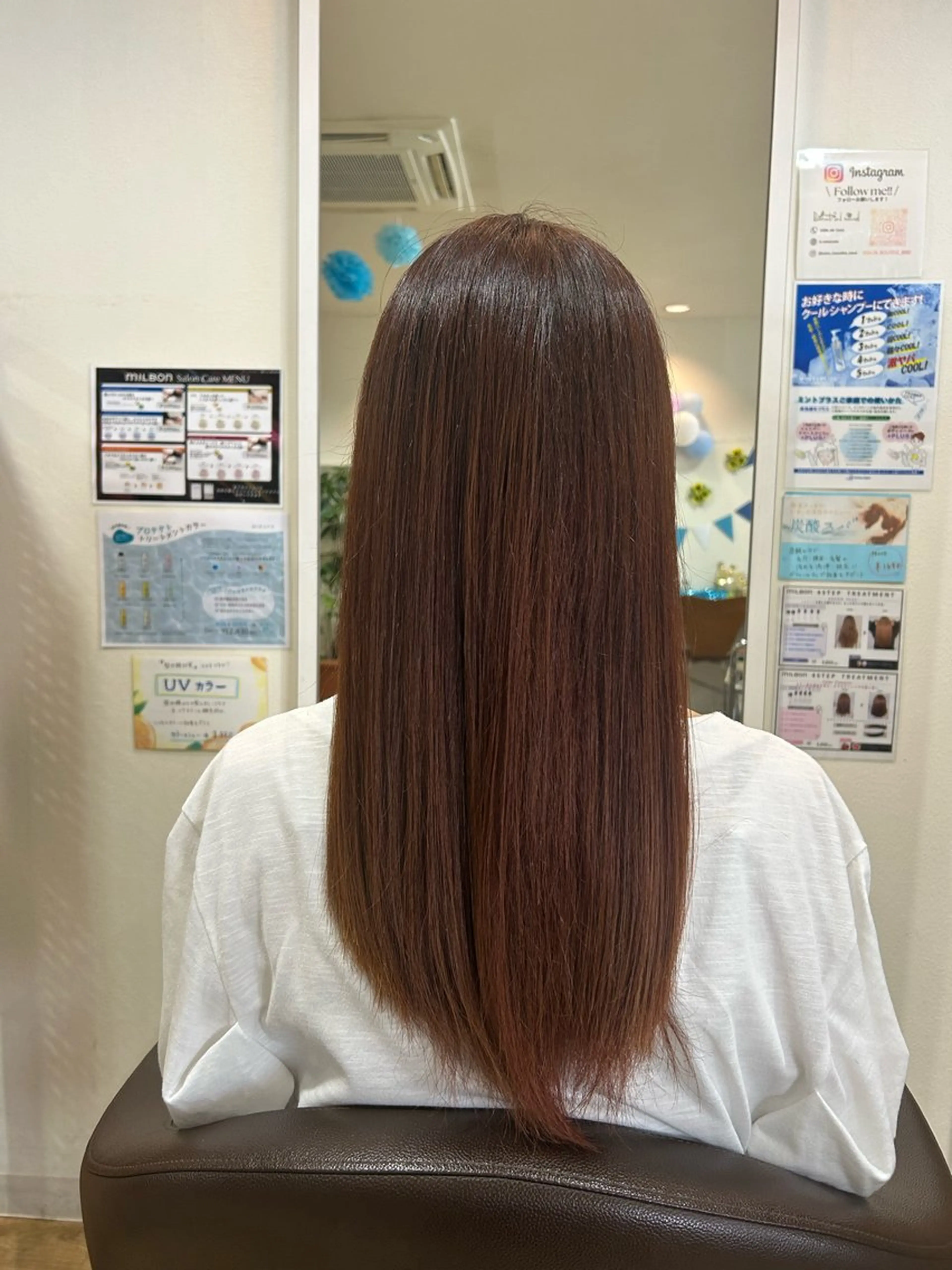 ロング ヘアカラー 💫ツヤ感カラー💫 吉川清保/白髪ぼかしのヘアスタイル