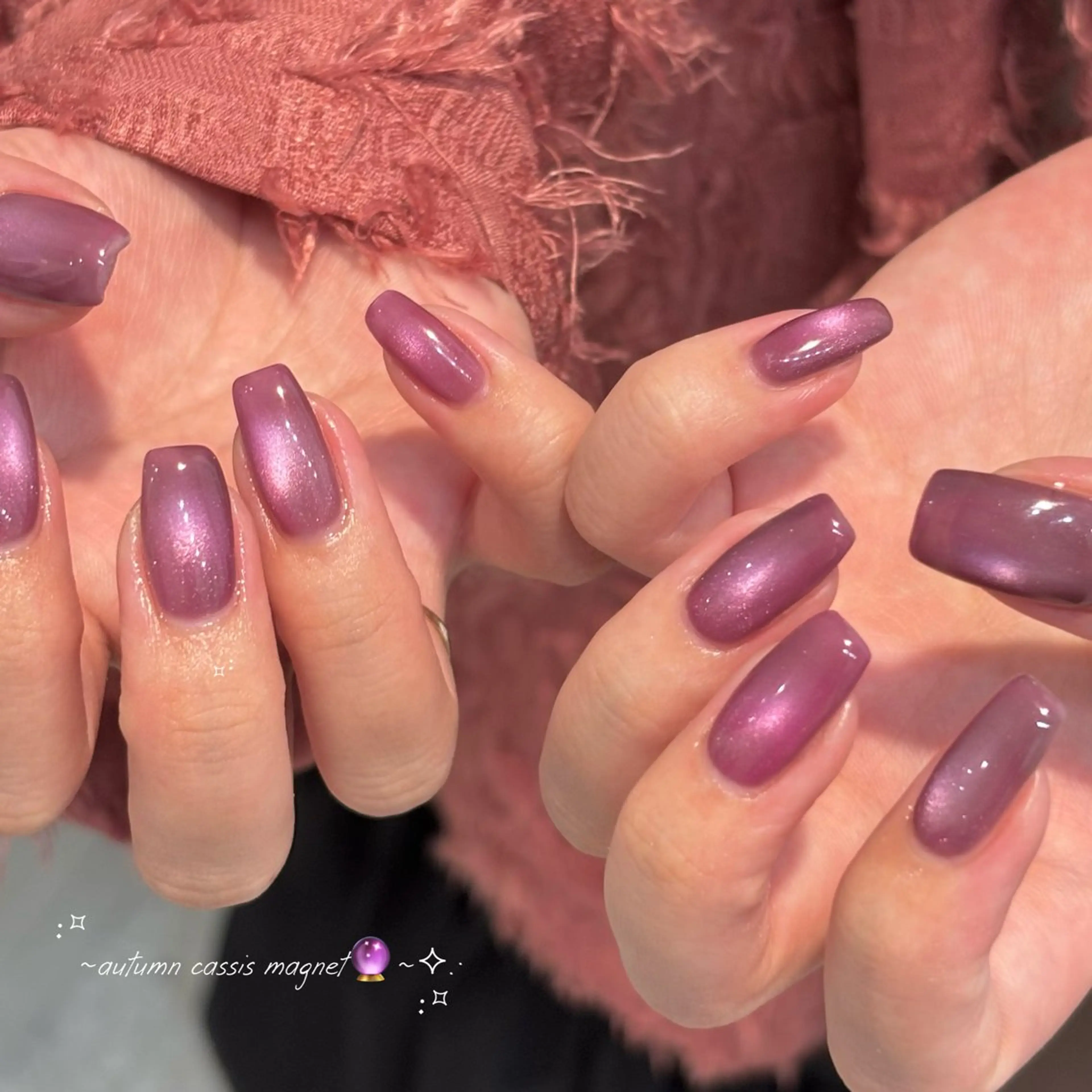 ネイル マグネットネイル ハンドネイル 🩰ミキ/韓国♡ girlyネイル🩰のネイルデザイン