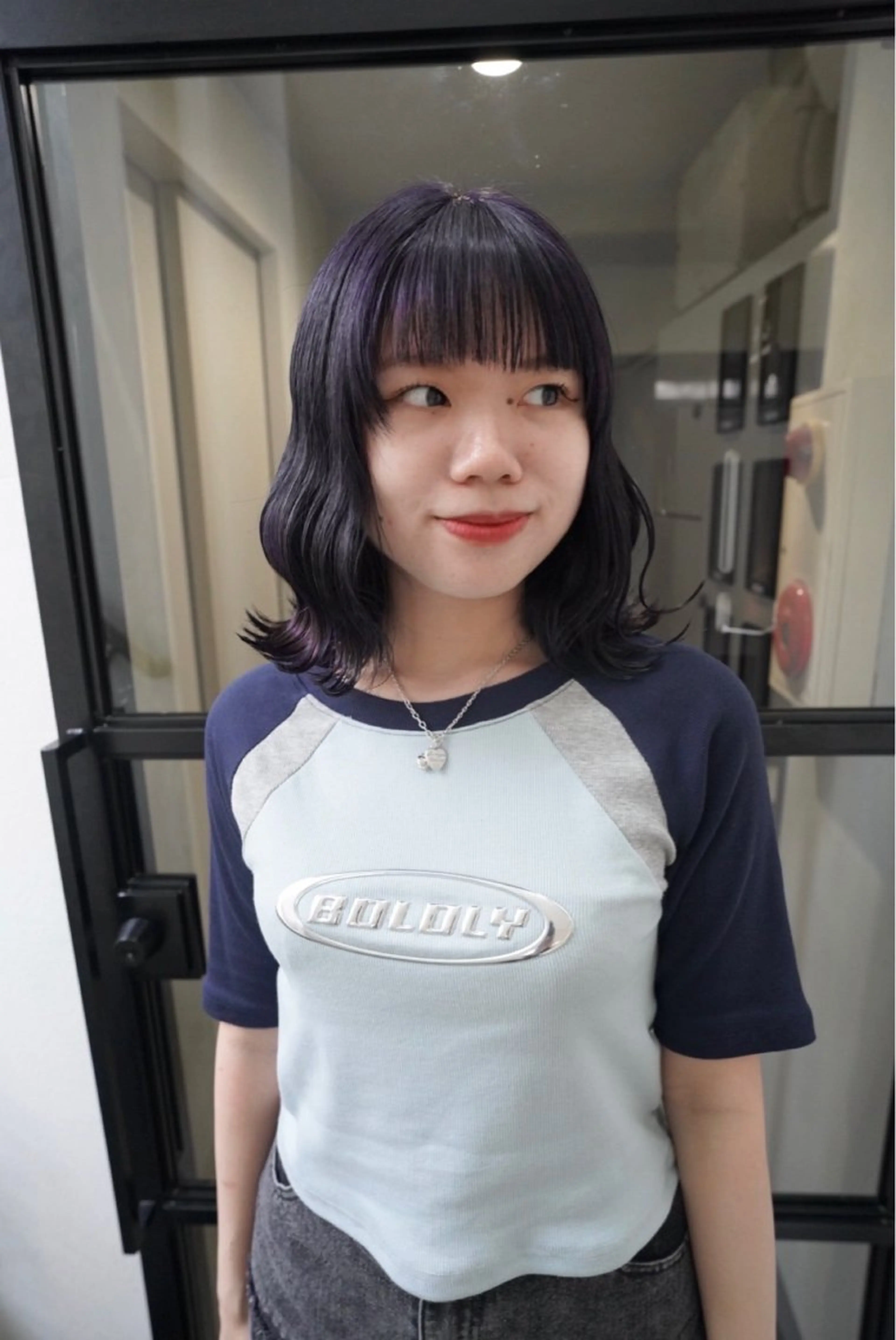 ミディアム カラー ヘアカラー 堀 愛深のヘアスタイル