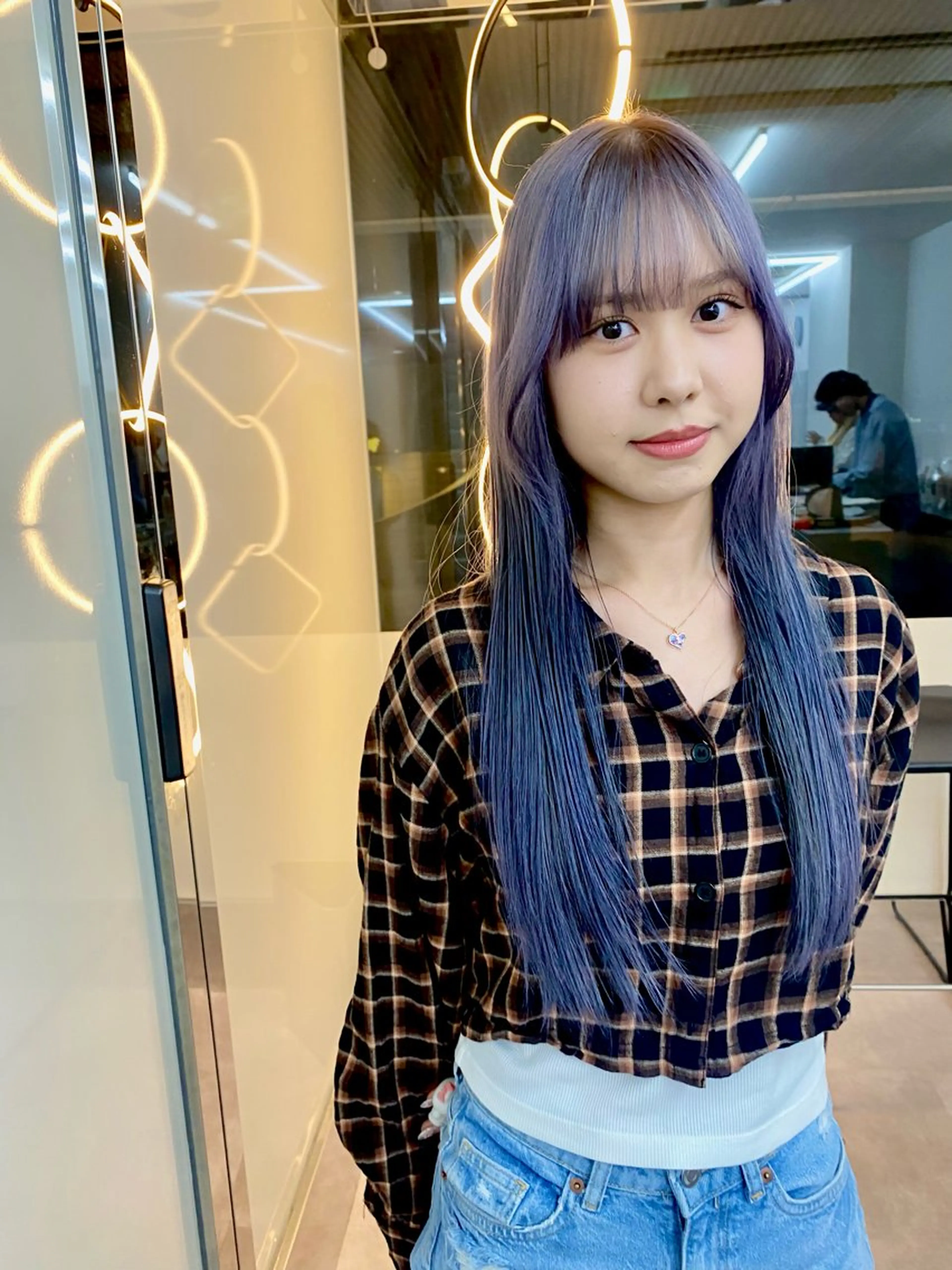 ロング カラー Nece所属・久米寿李恵 くめじゅりえのヘアスタイル