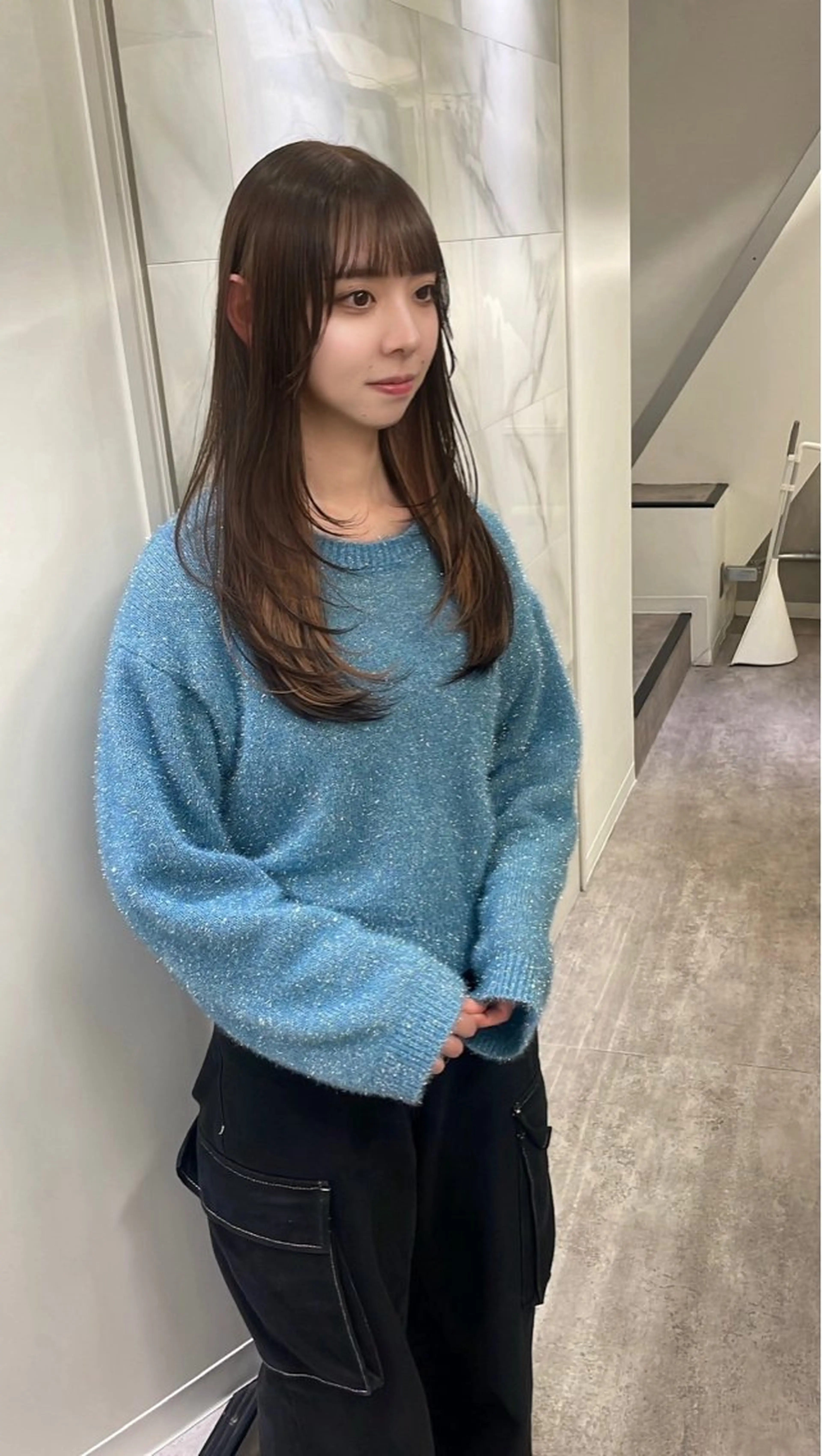 セミロング ヘアカラー ヘッドスパ soigne 表参道【ソワネ】所属・艶髪🩰透明感カラー 🫧あやみのヘアスタイル