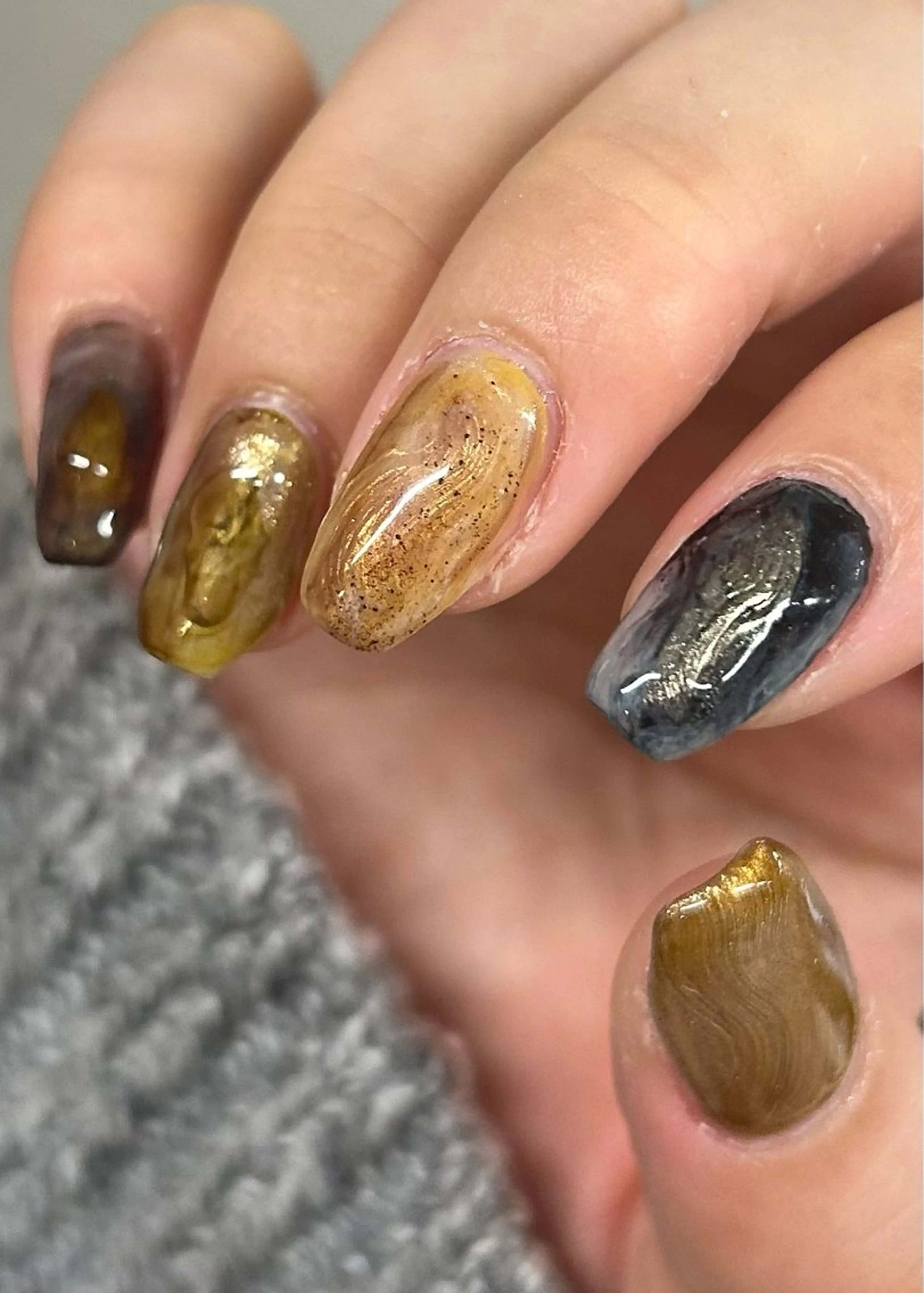 ネイル 持ち込み ニュアンスネイル ハンドネイル filonnail Shioのネイルデザイン
