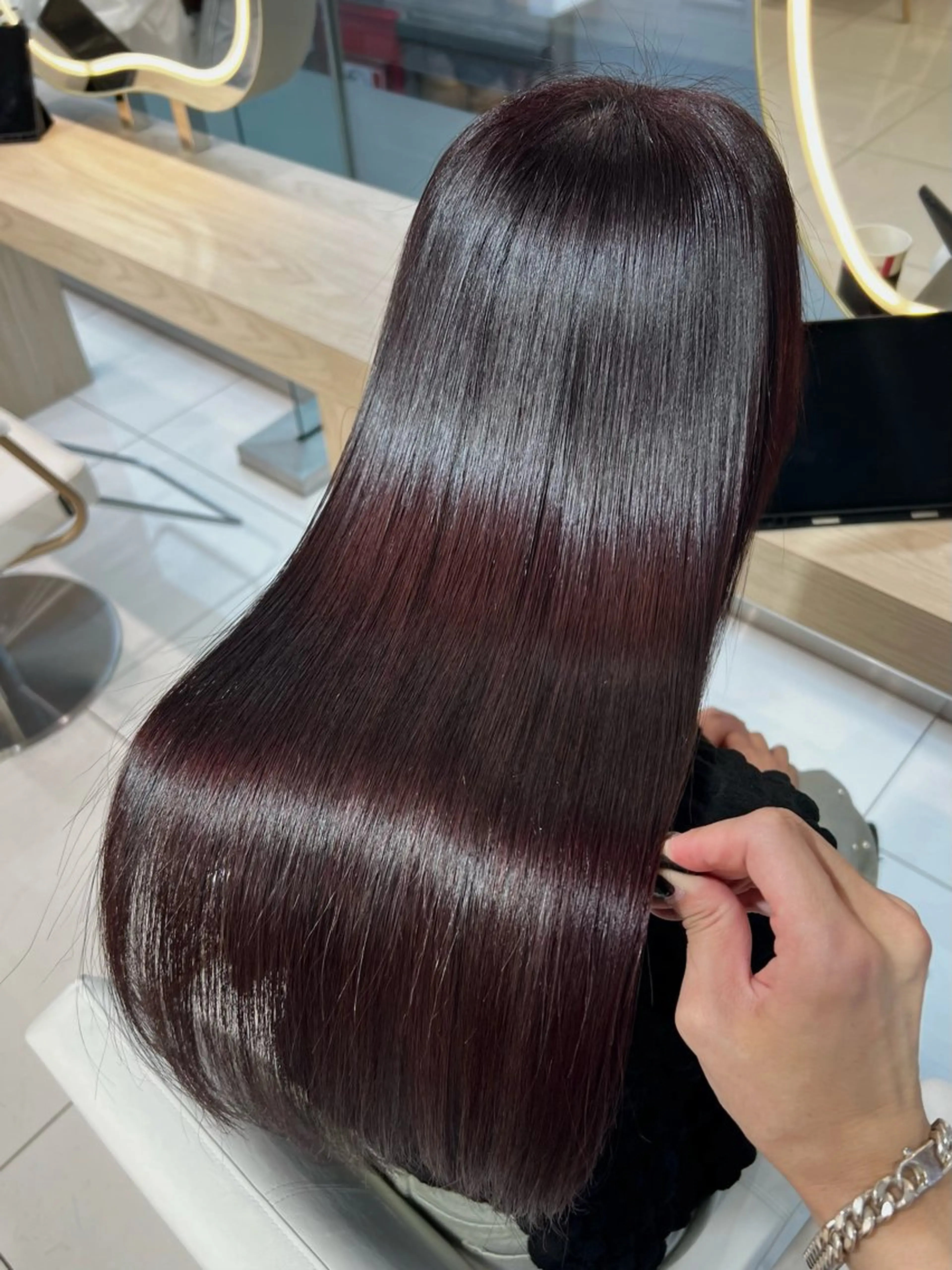 ロング カット ヘアカラー トリートメント レイヤー×透明感 🇰🇷鈴木啓太のヘアスタイル