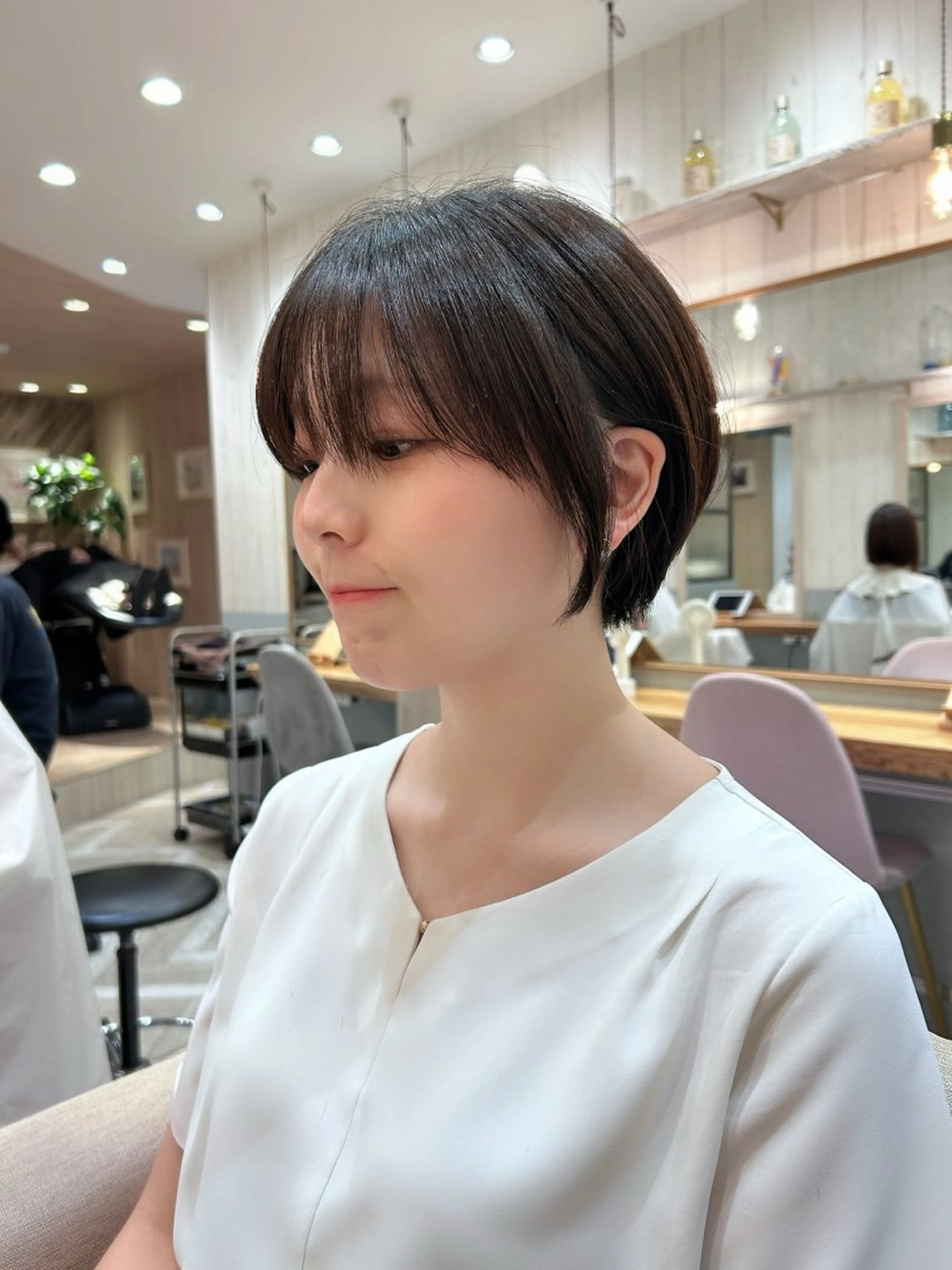 ショート ボブ/レイヤーボブ/ 髪質改善/梶川 夏季のヘアスタイル