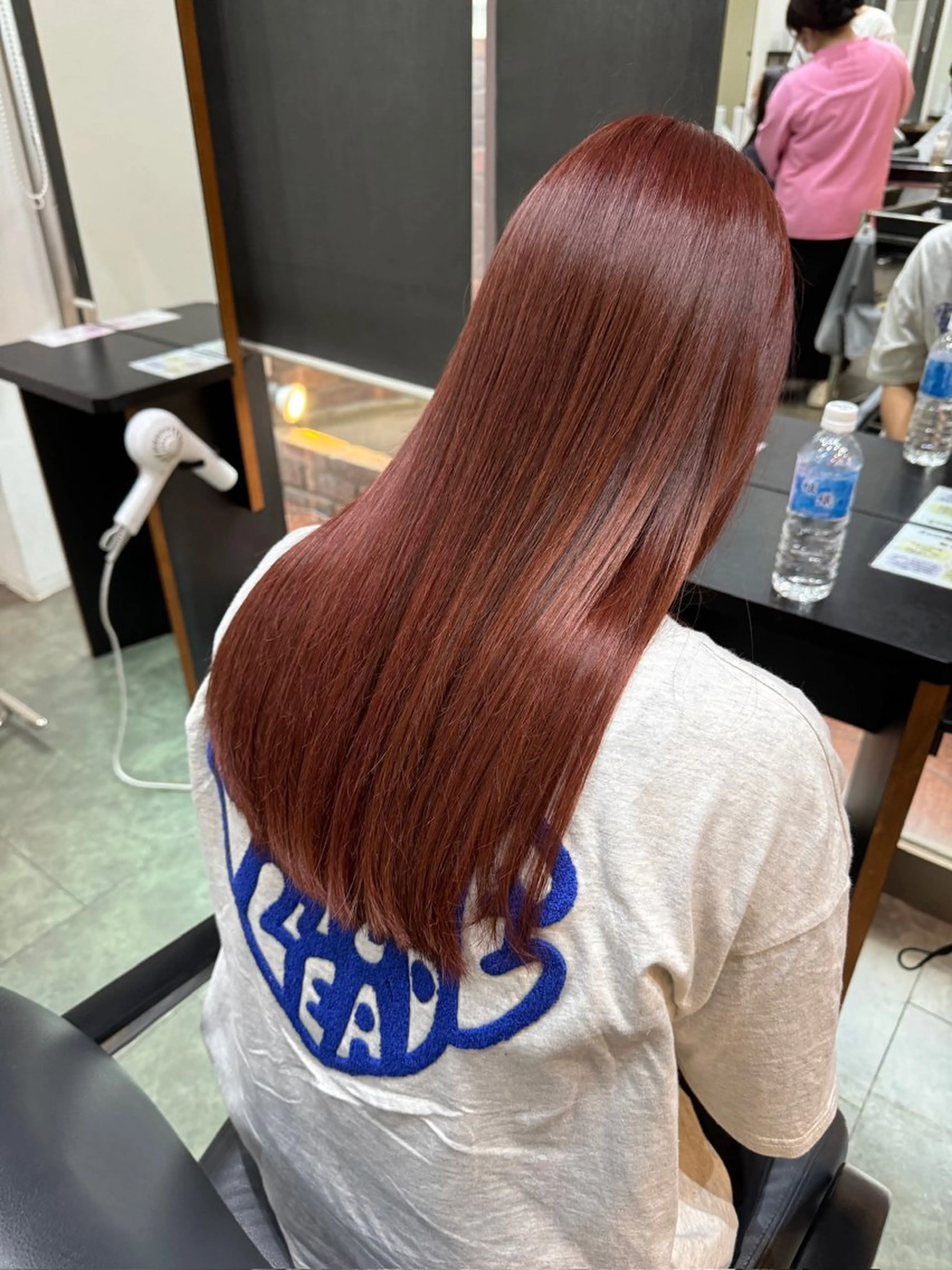 ロング 縮毛矯正 中谷 あずみのヘアスタイル