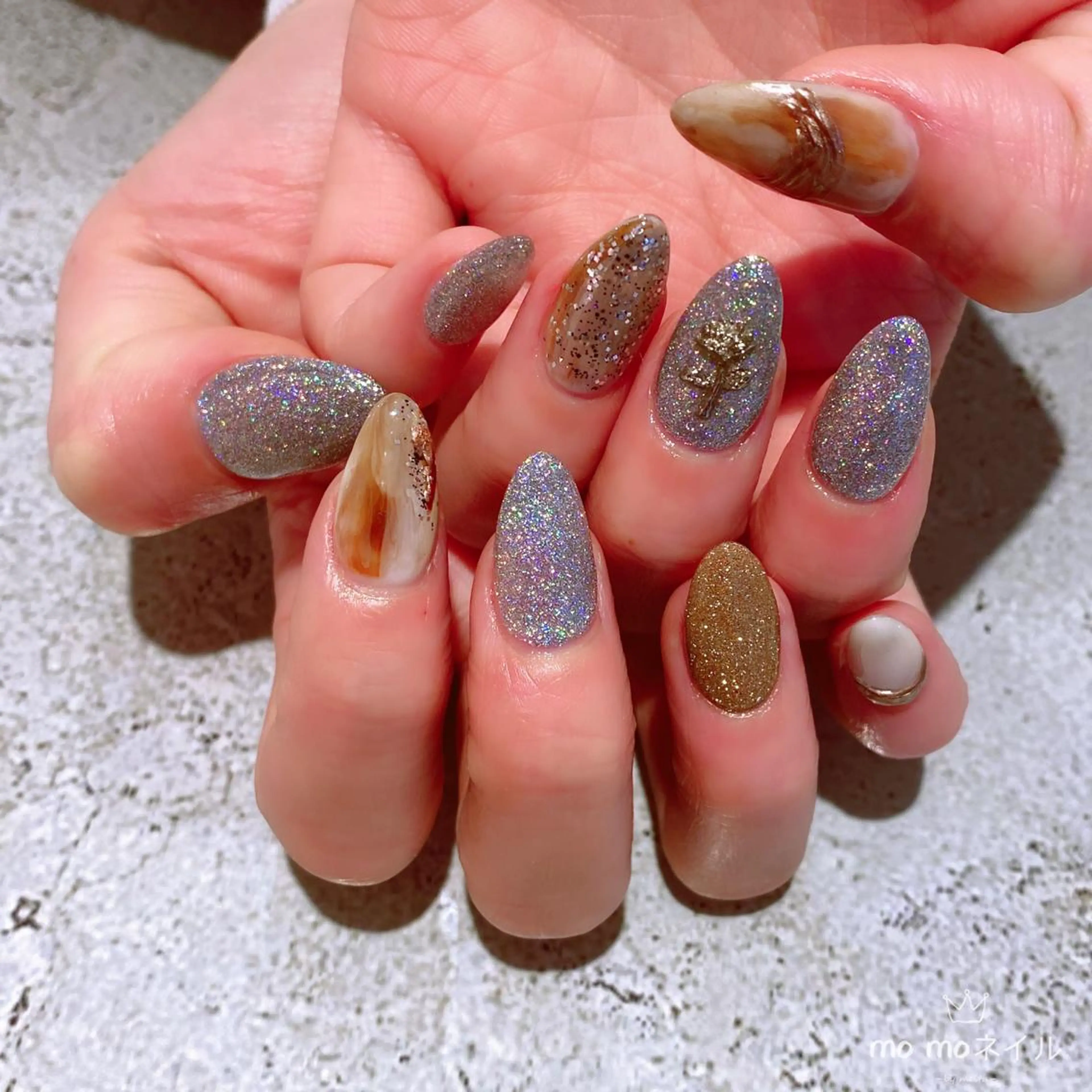 ネイル ニュアンスネイル スカルプネイル MOMO nailのネイルデザイン