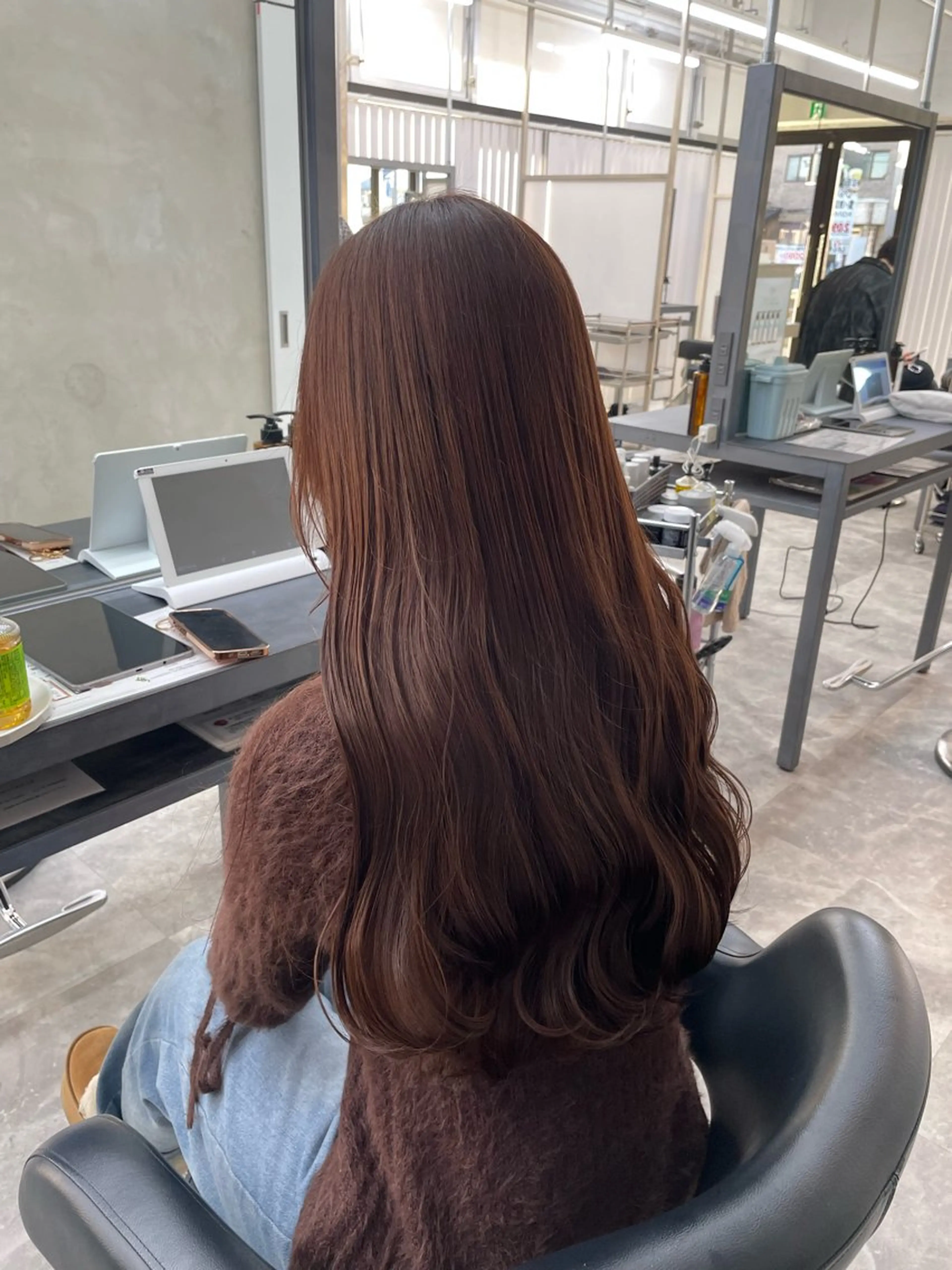 ロング ヘアカラー 🧋ミルクティーカラ ー🧋特化小林拓登のヘアスタイル