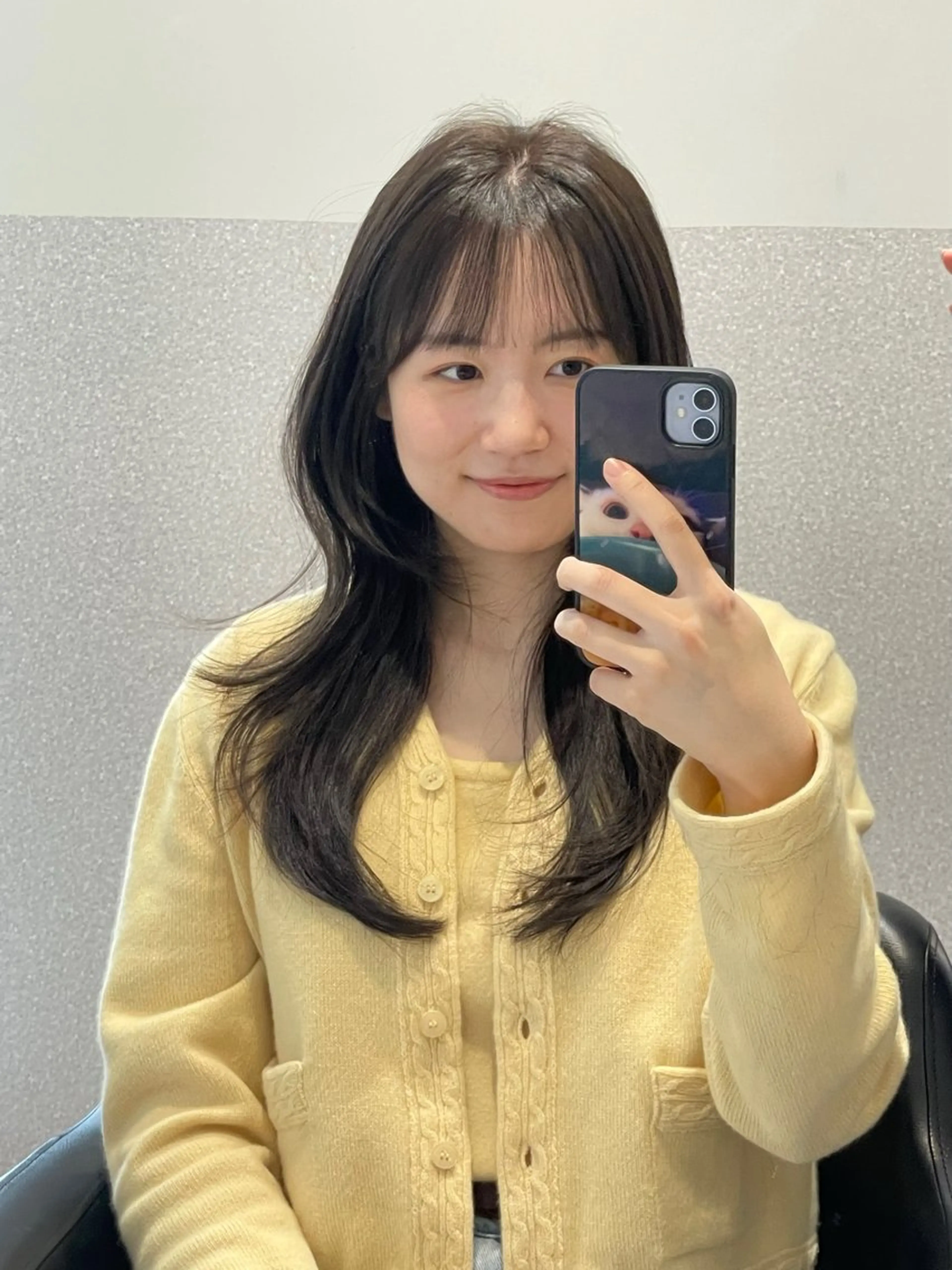 ロング ロングレイヤー ハッシュカット 韓国風ヘア レイヤーカット ロング カット ヘアカラー トリートメント ❤︎︎韓国ヘア❤︎︎ 𝑺𝒉𝒊𝒉𝒐のヘアスタイル