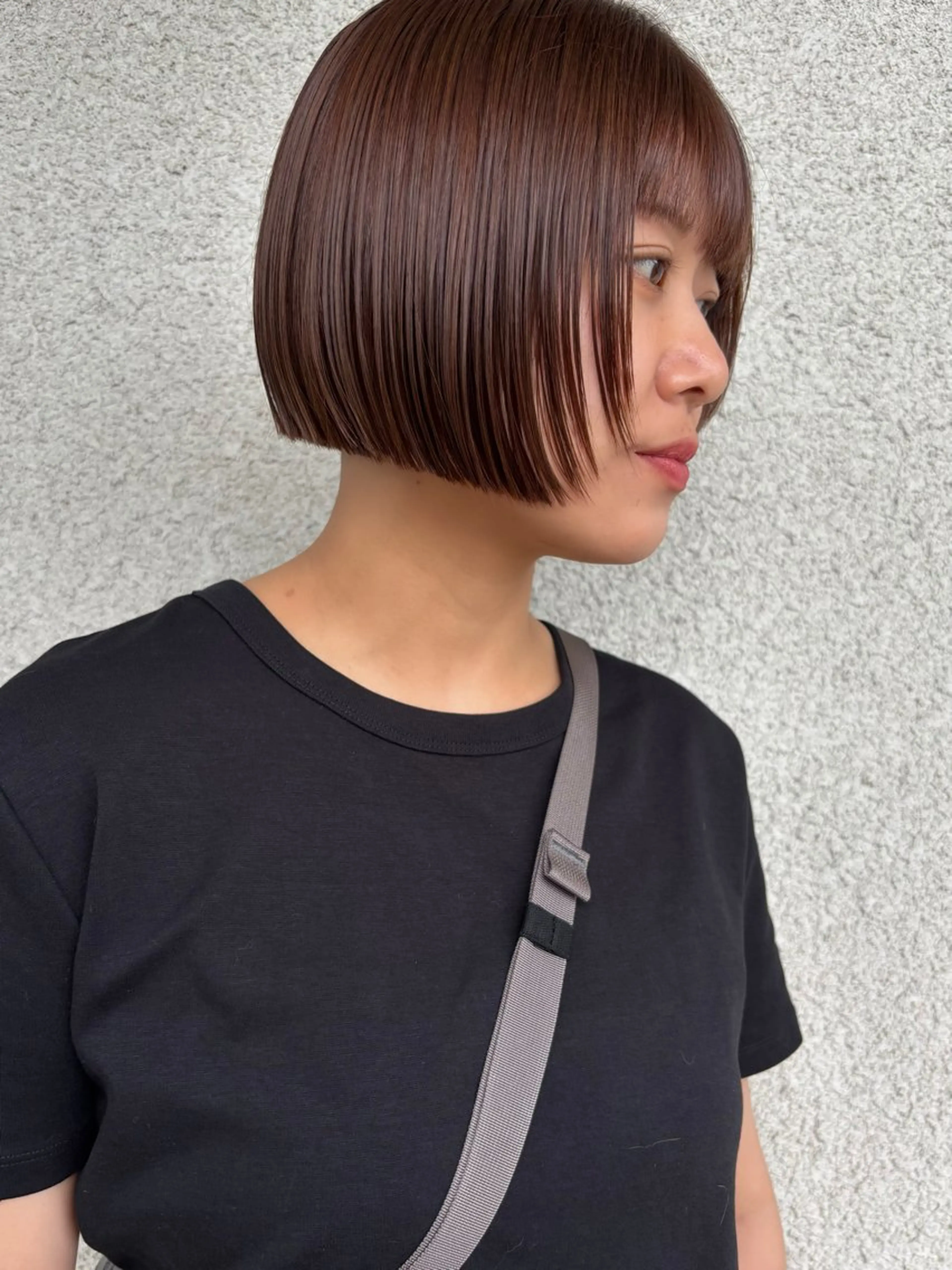 ショート ボブ カット ヘアカラー トリートメント 桑原 菜摘のヘアスタイル