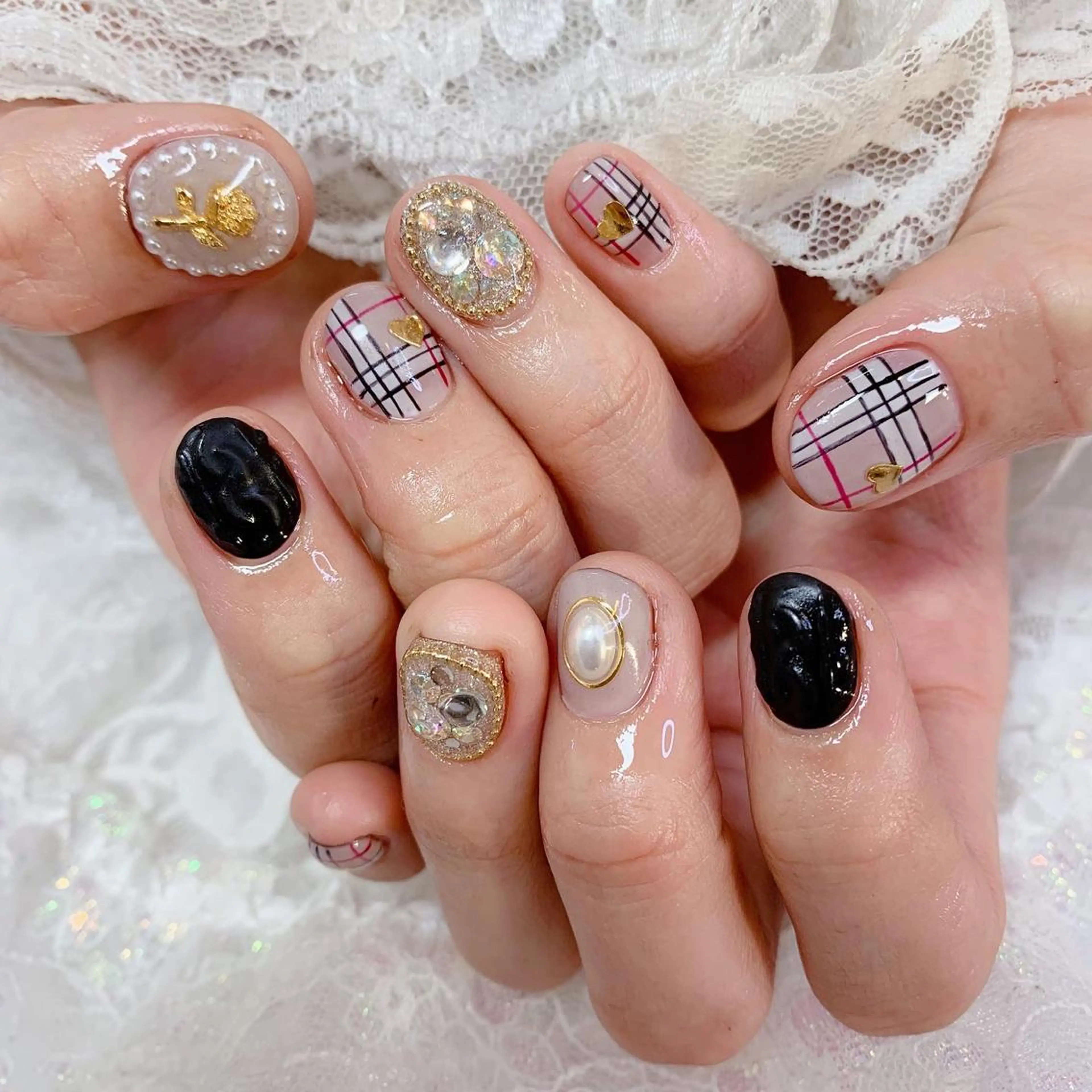 ネイル ハンドネイル La neige* yuki 🥯🍑のネイルデザイン