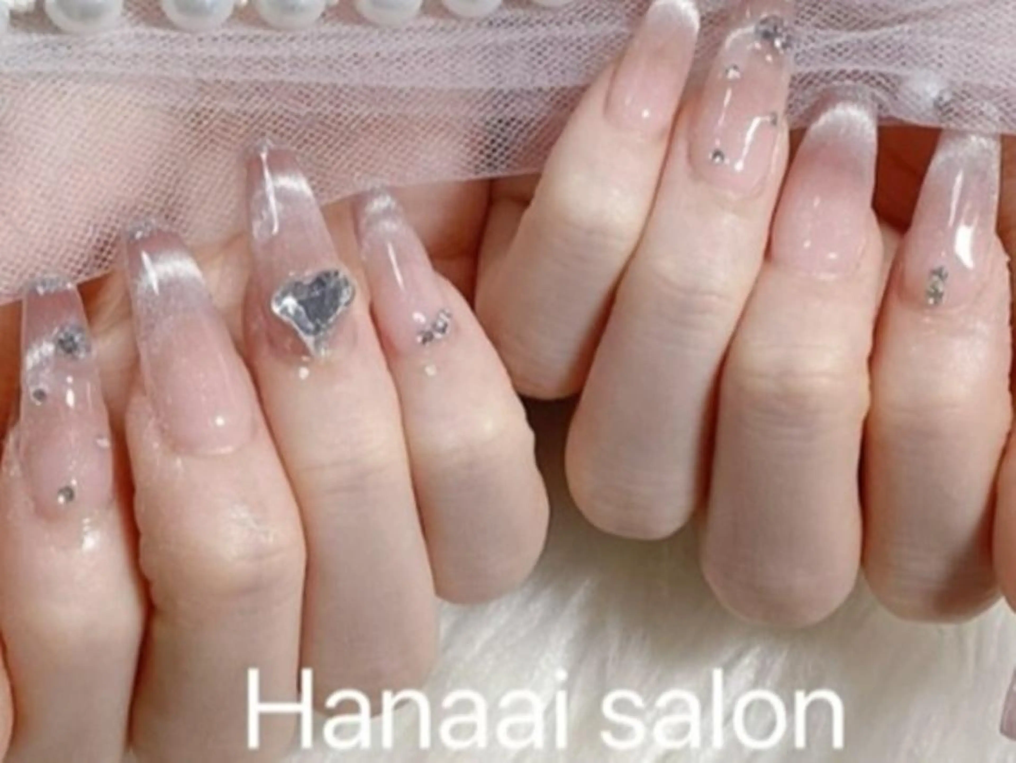 ネイル アートネイル フラッシュネイル フットネイル ジェルネイル グラデーション Hanaai Salon みやのネイルデザイン