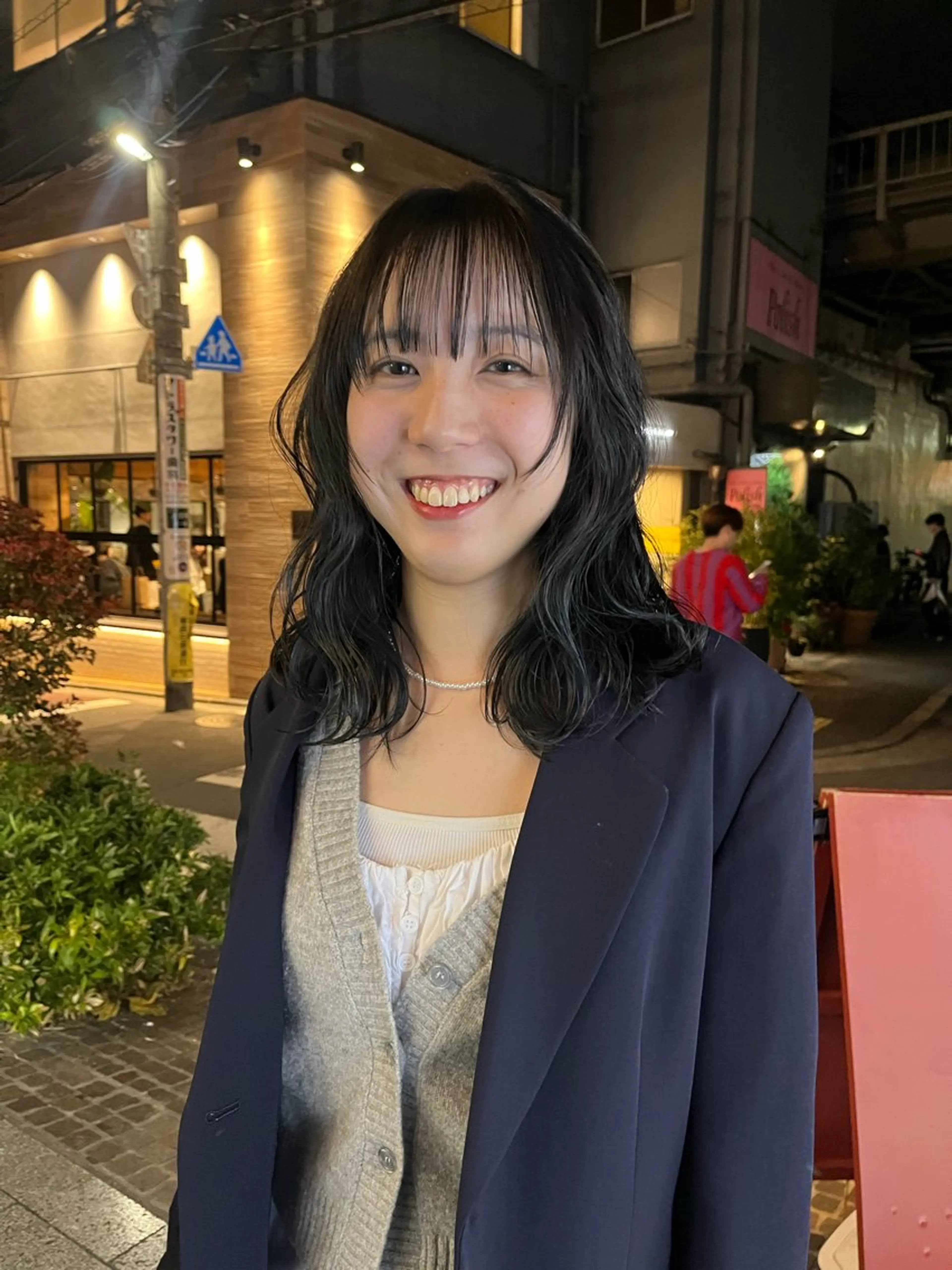 ミディアム 竹内 菜々子のヘアスタイル