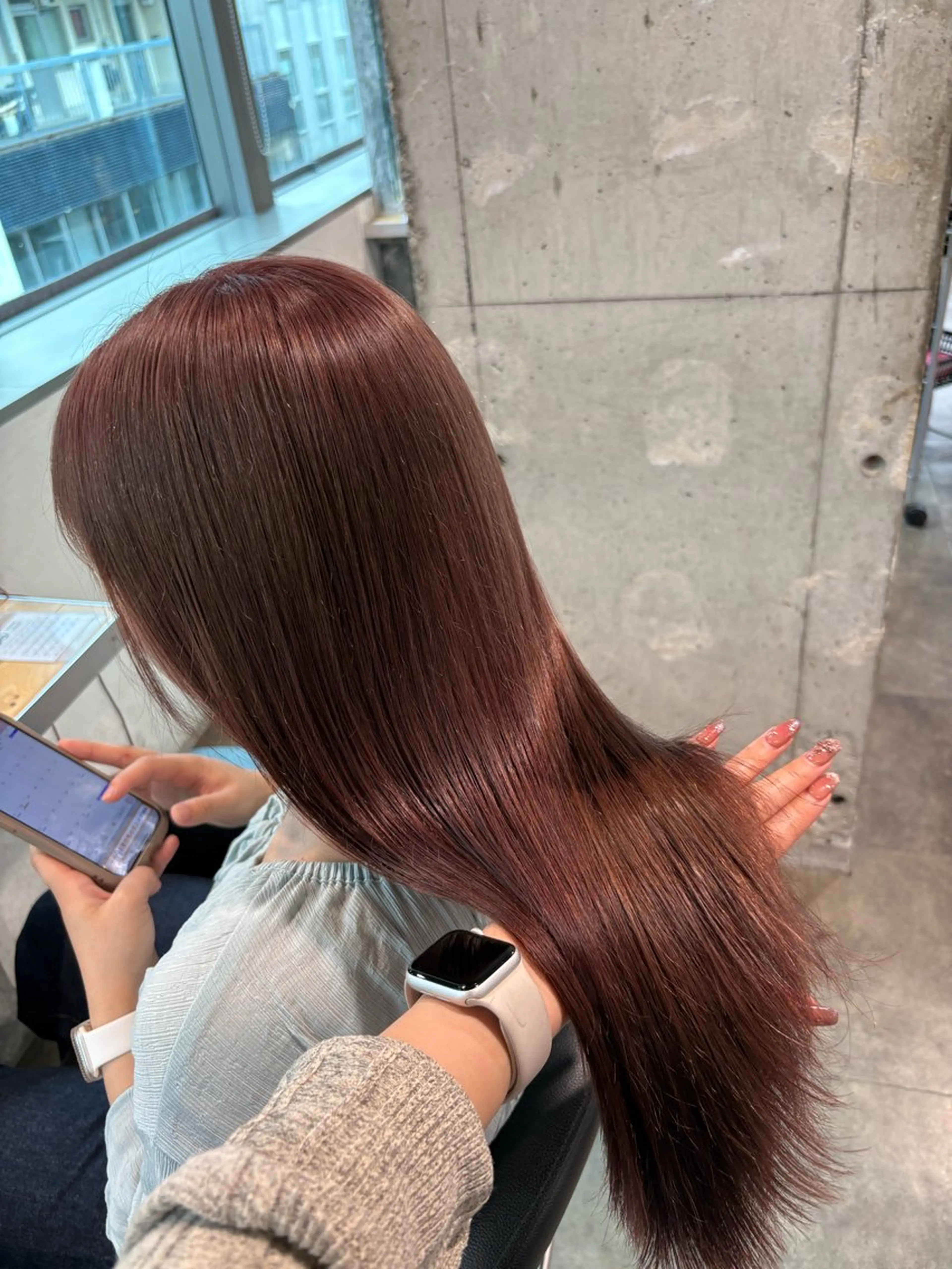 ロング カラー ヘアカラー ヘアセット ハイトーン 横浜💞ミオのヘアスタイル