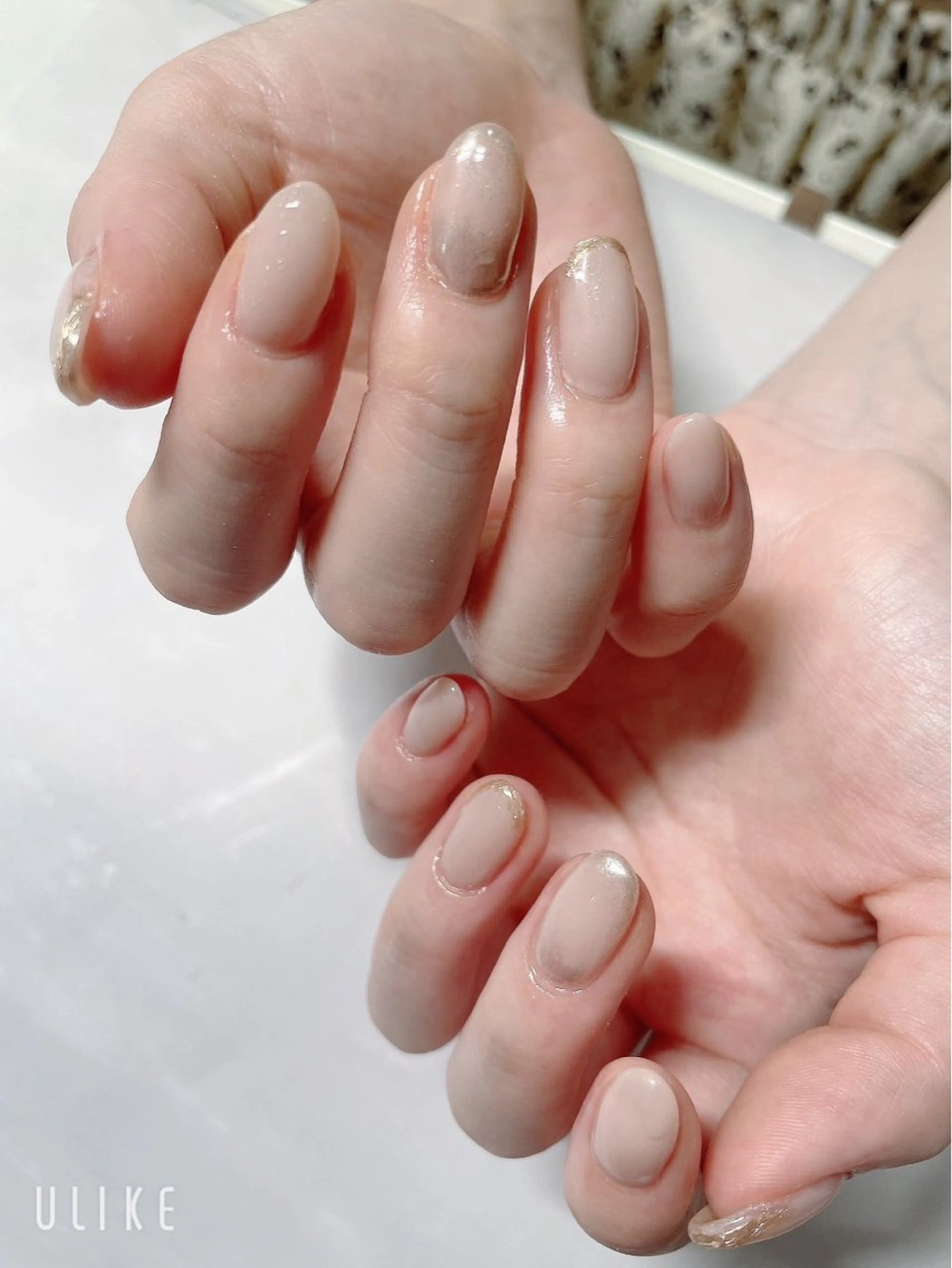 ネイル ジェルネイル ニュアンスネイル オフィスネイル パラジェル シンプルネイル ハンドネイル tete nailstudioのネイルデザイン