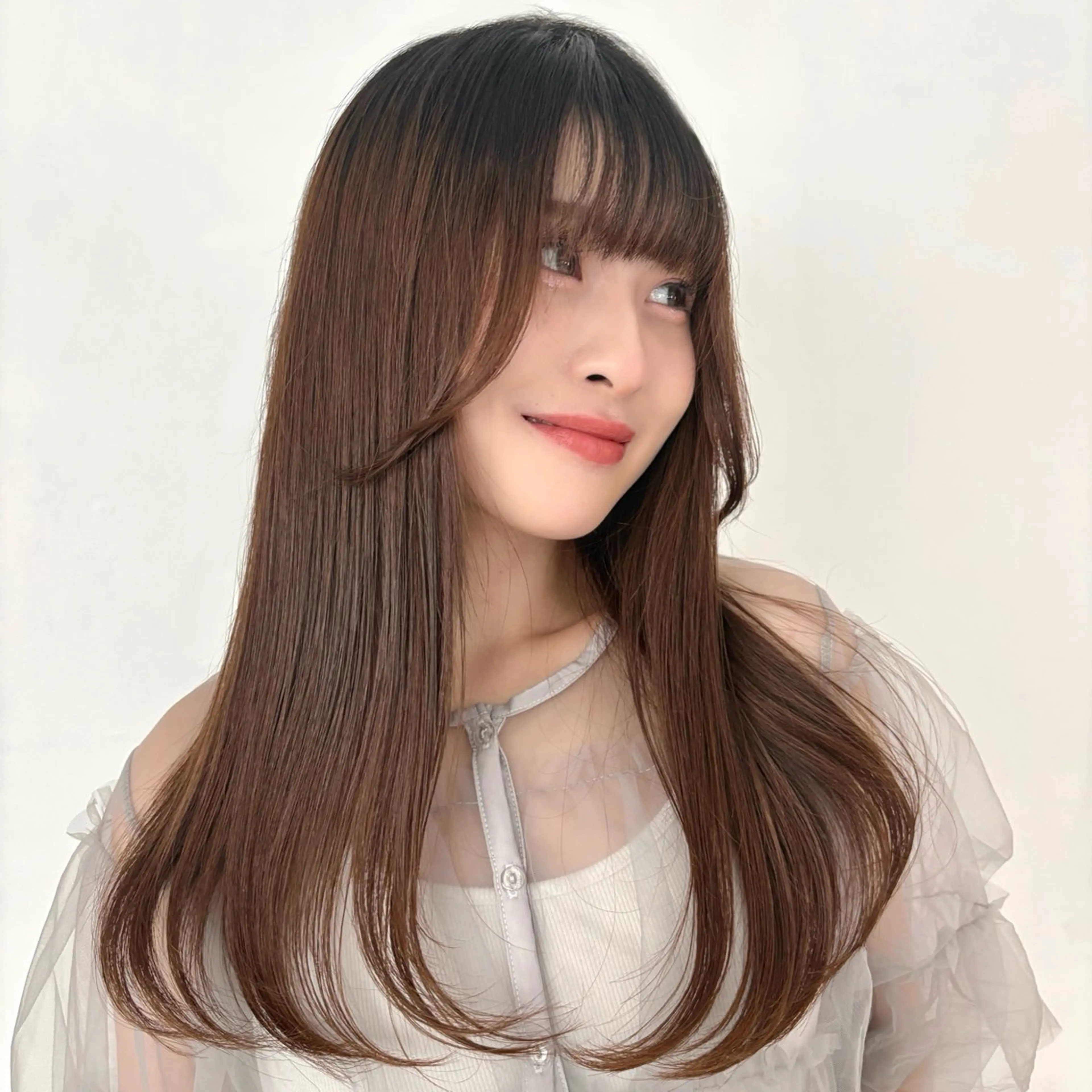 ロング カット 縮毛矯正 トリートメント 横浜/美髪矯正 艶カラー/さくらのヘアスタイル