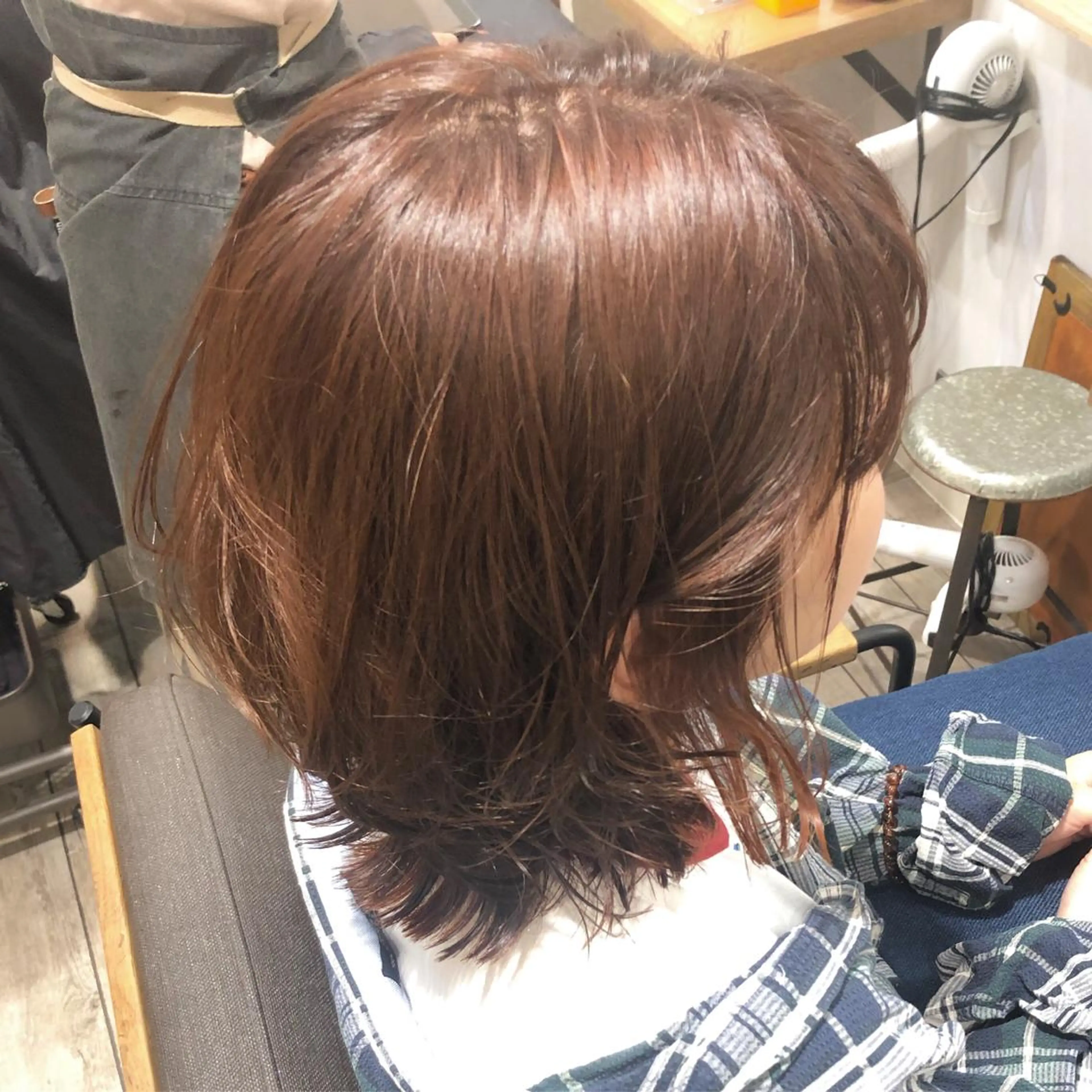 ショート カラー オレンジ ボブ ウルフカット ウルフボブ 顔周りcut・ご相談 ＝新宿しずく🇰🇷のヘアスタイル